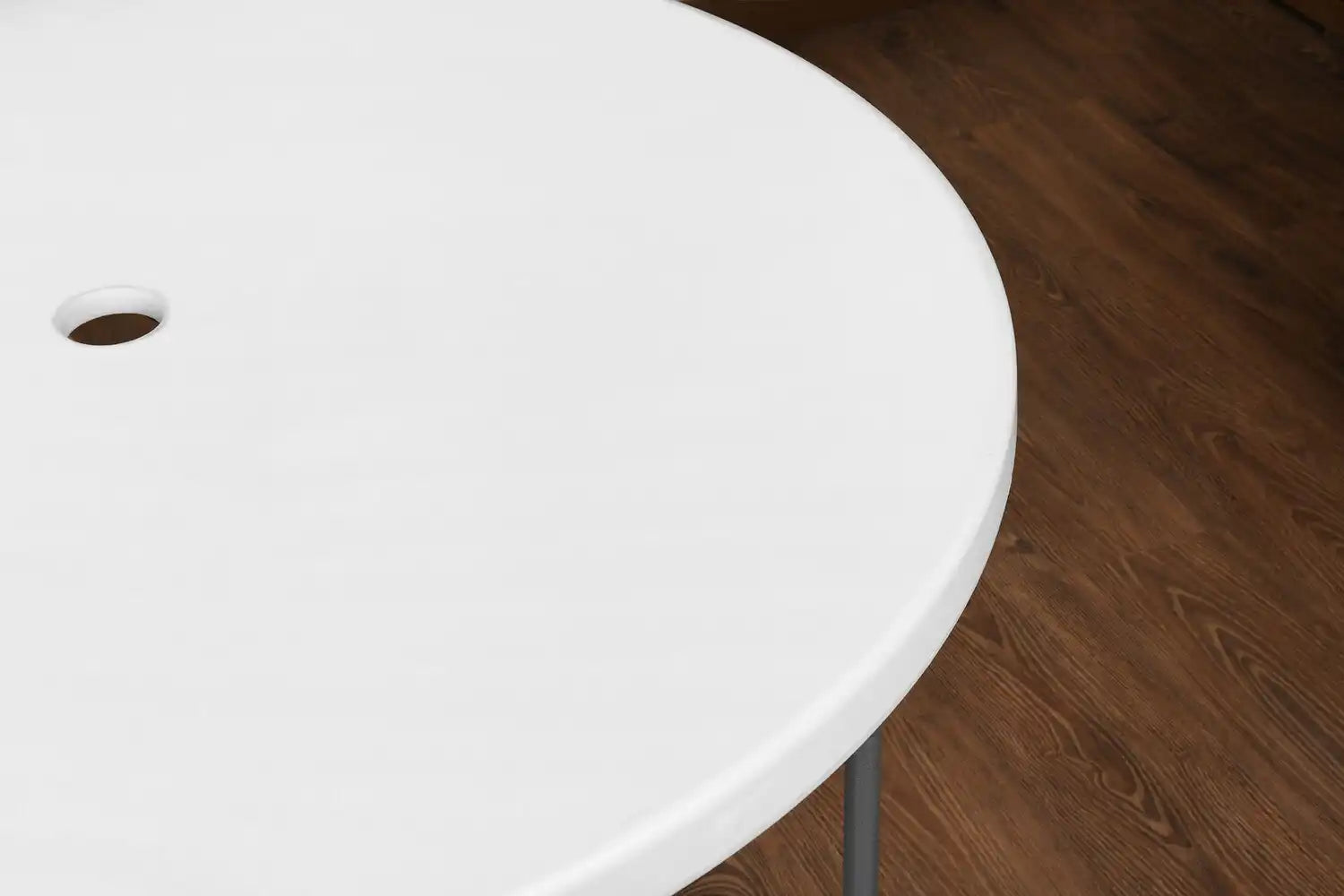 C 110 أبيض - ترابيزة دائرية 110 سم