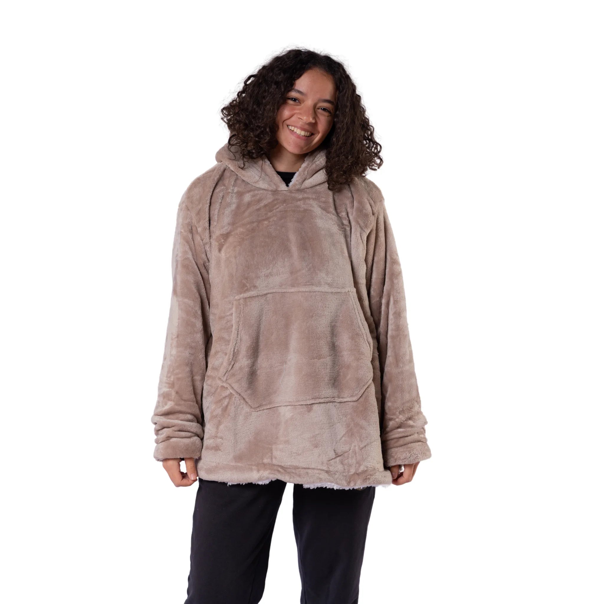 Oversized Sherpa Hoodie 2 sizes (Unisex)