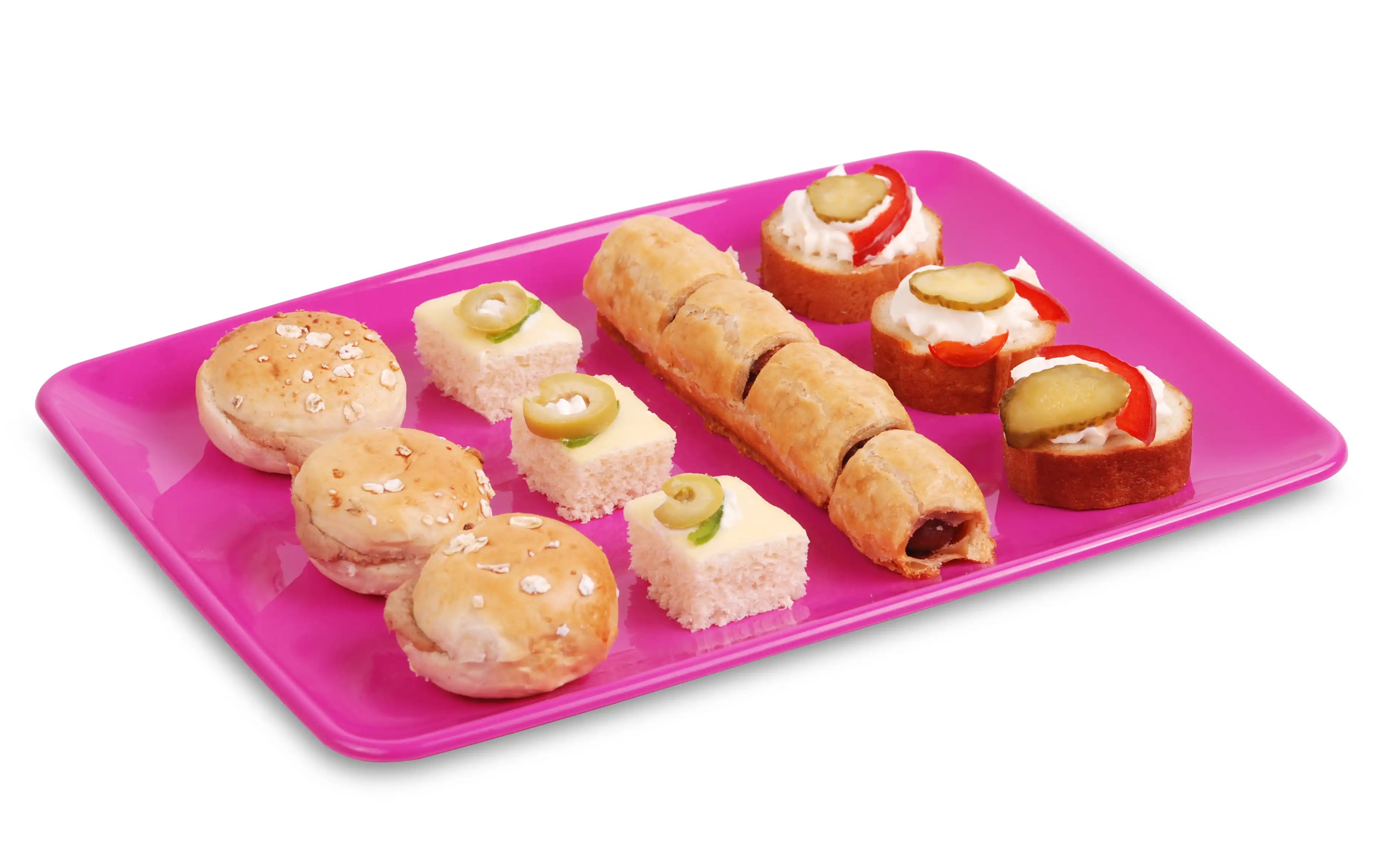 طبق تقديم مستطيل (عبوة من 2)