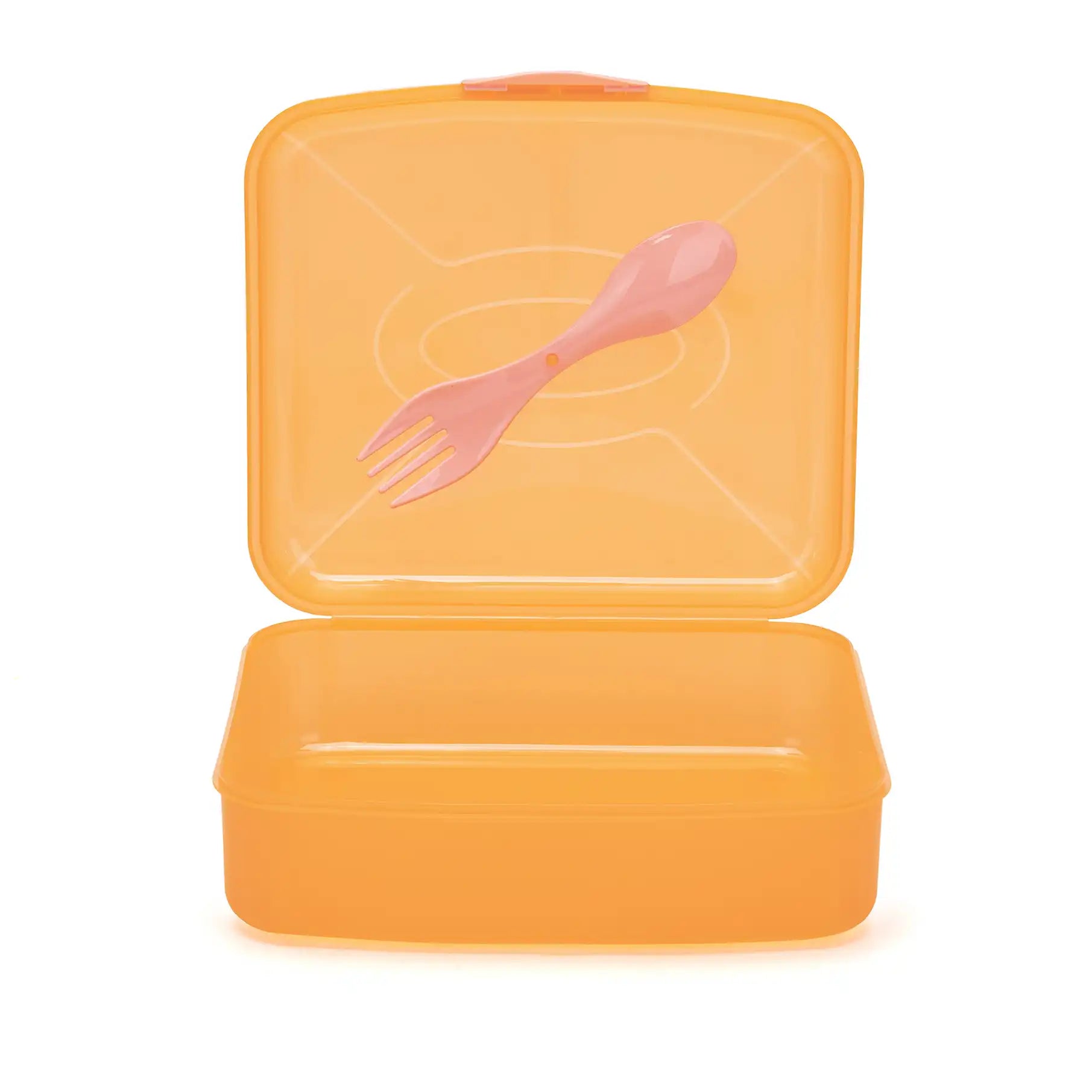 Frosted Lunch Box 2L (with Fork & Spoon)