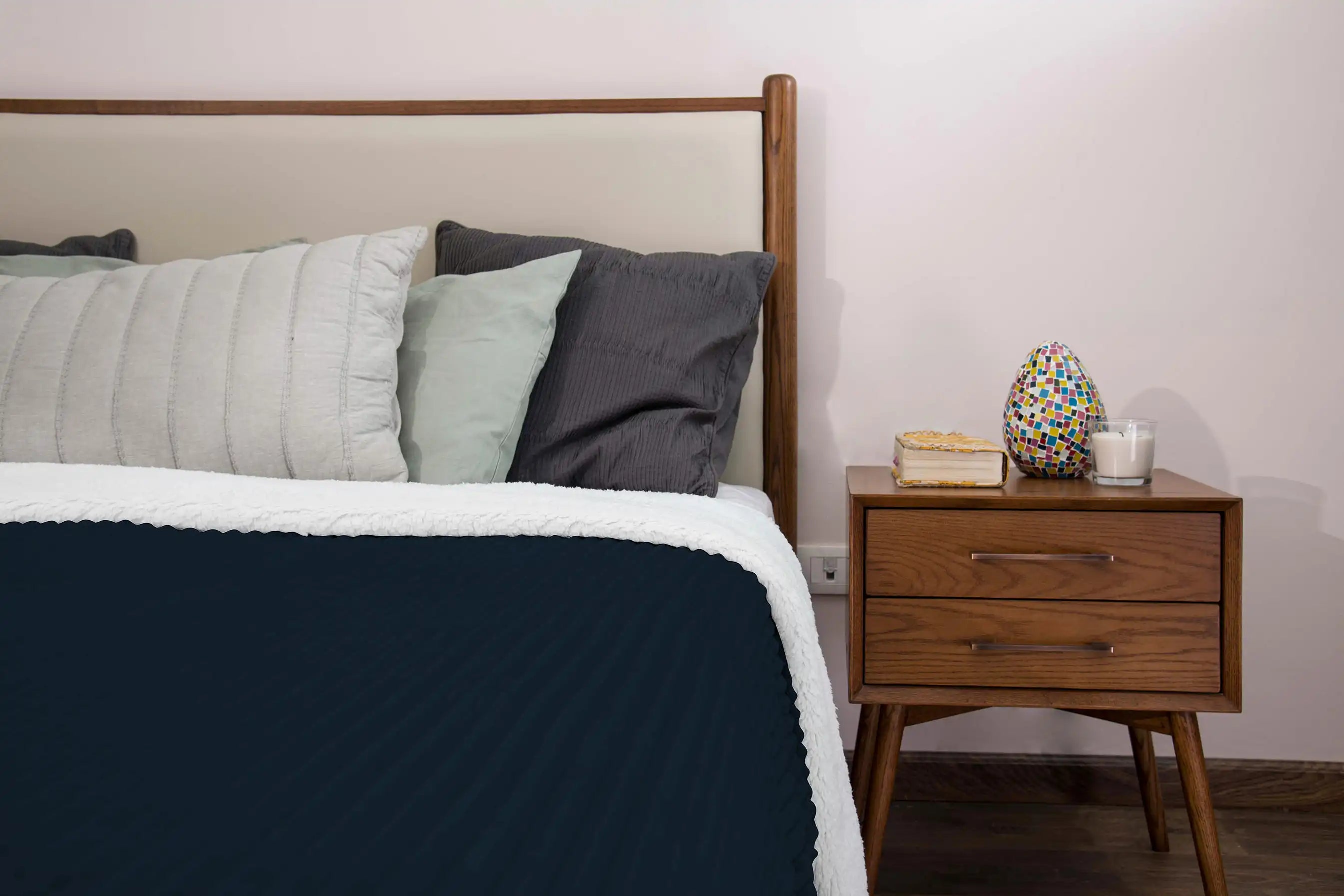 Striped Double Side Fleece/Sherpa Blanket (180 x 220)