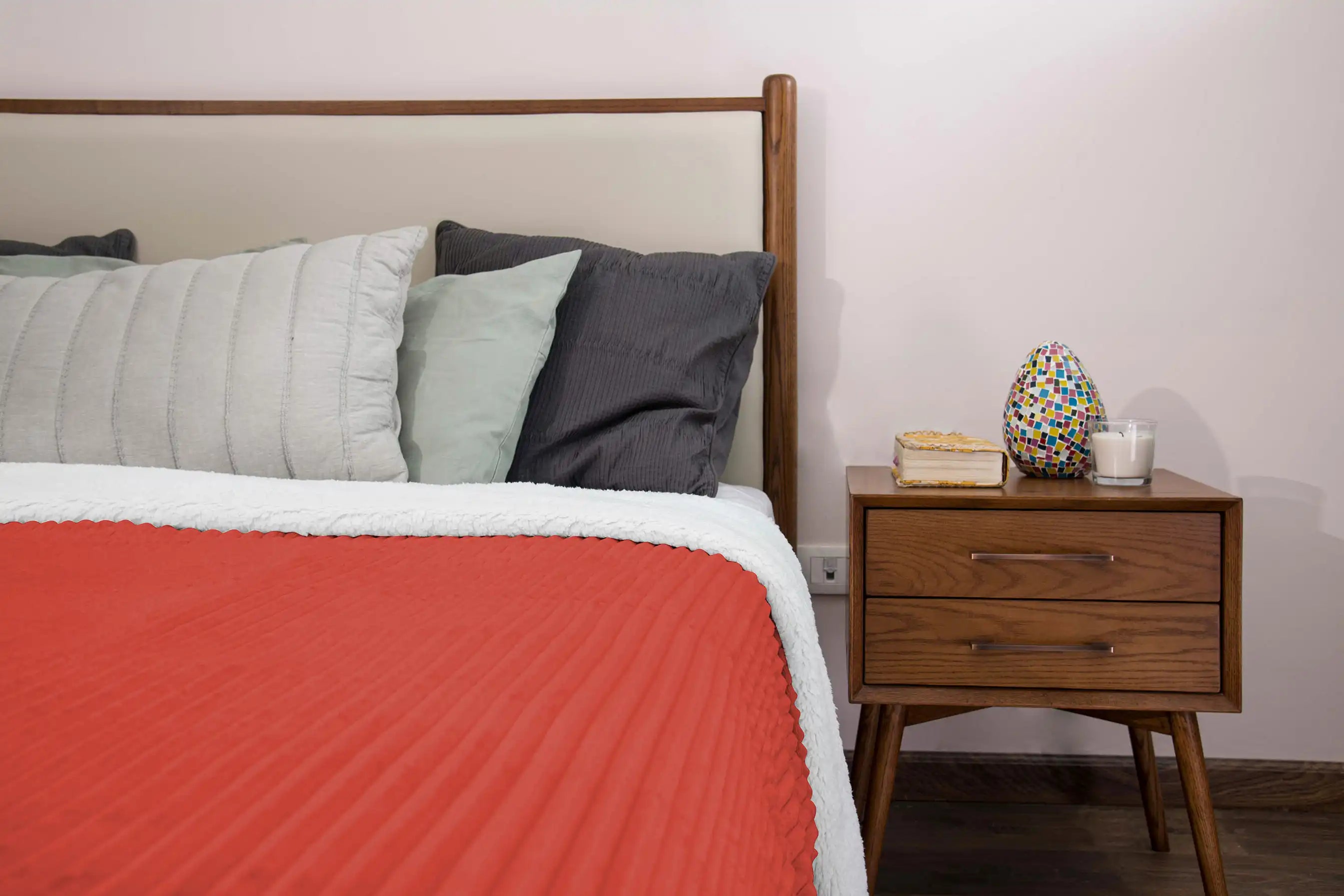 Striped Double Side Fleece/Sherpa Blanket (180 x 220)