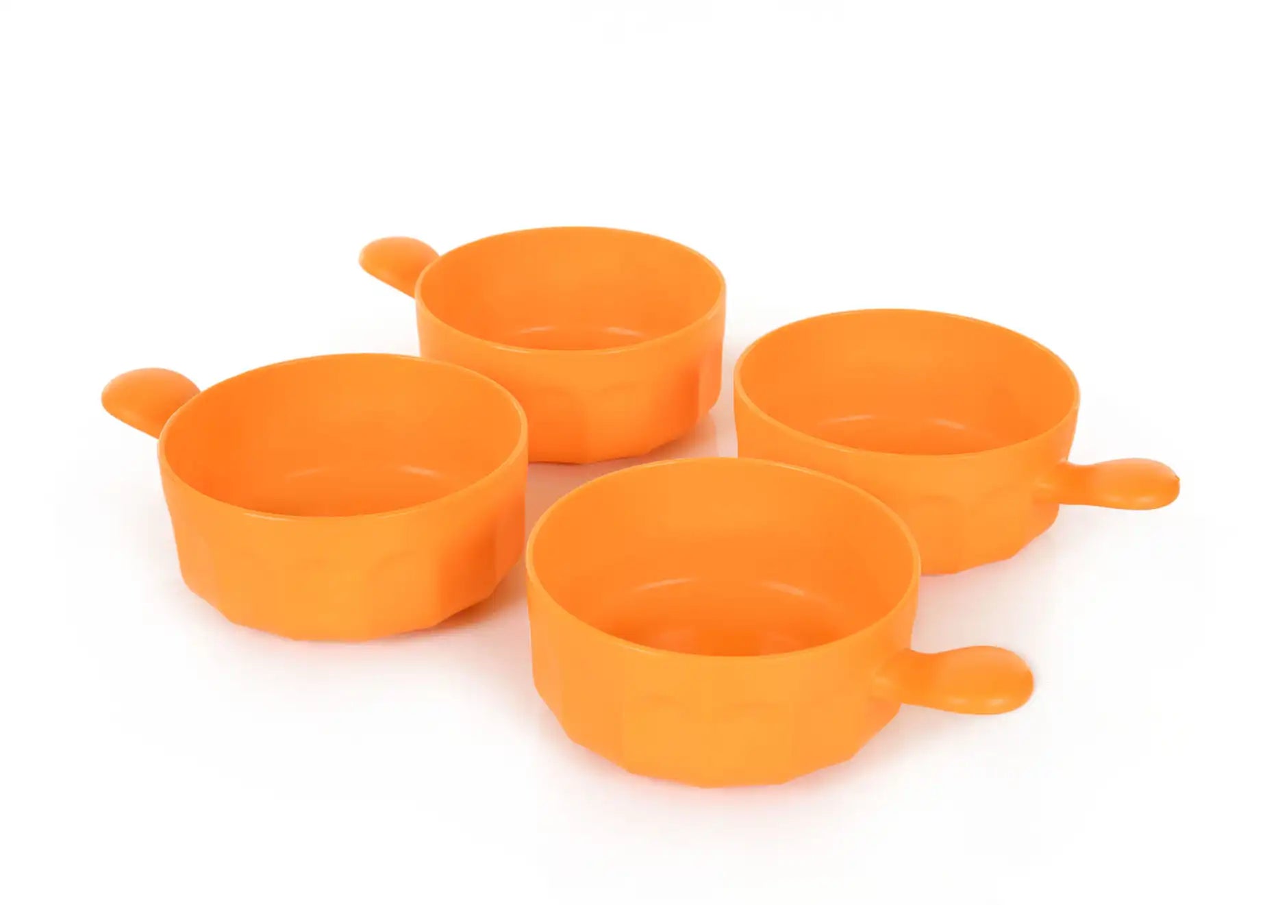 Unbreakable Bowl With 1 Handle (Pack of 2)