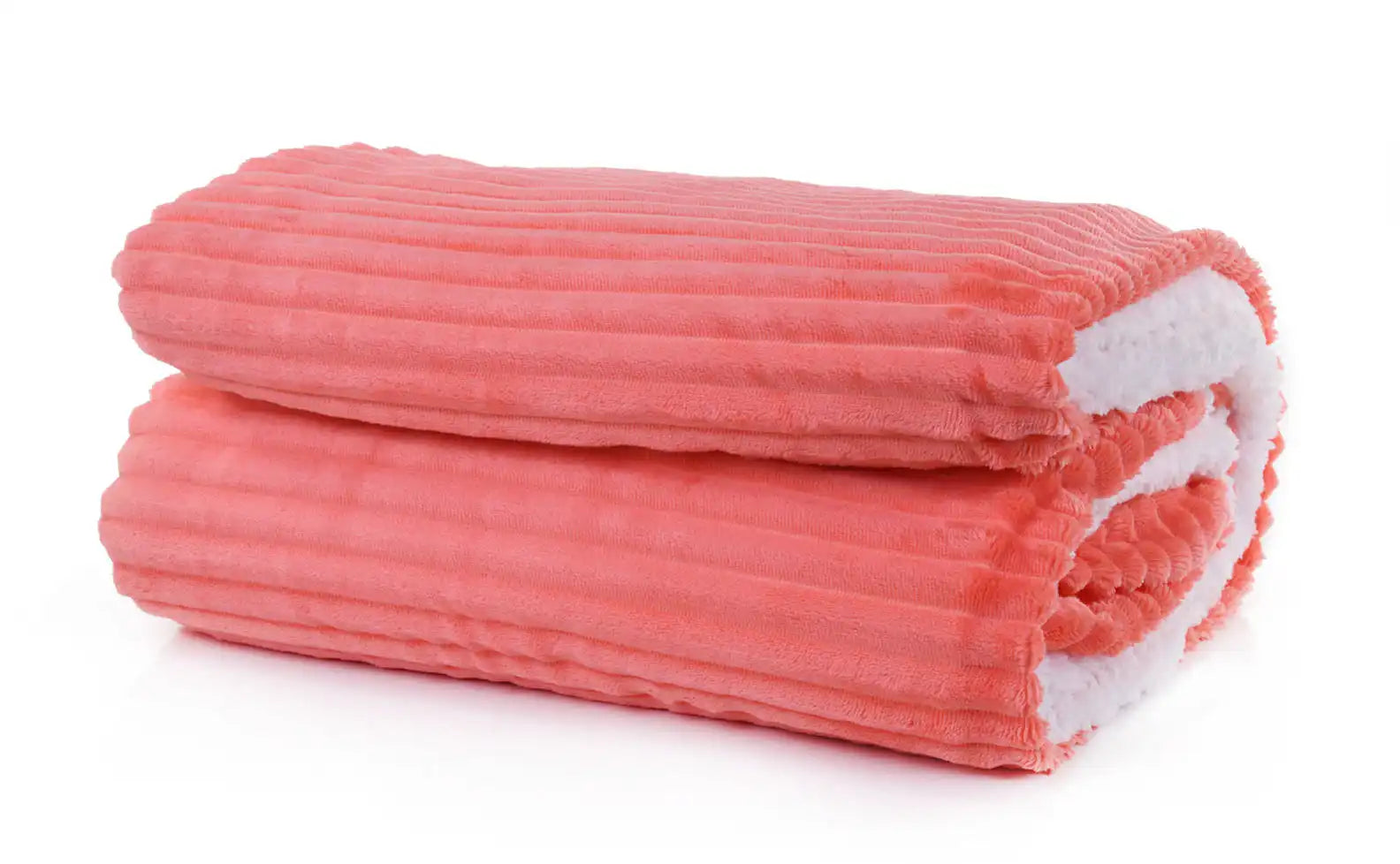 Striped Double Side Fleece/Sherpa Blanket (220 x 240)