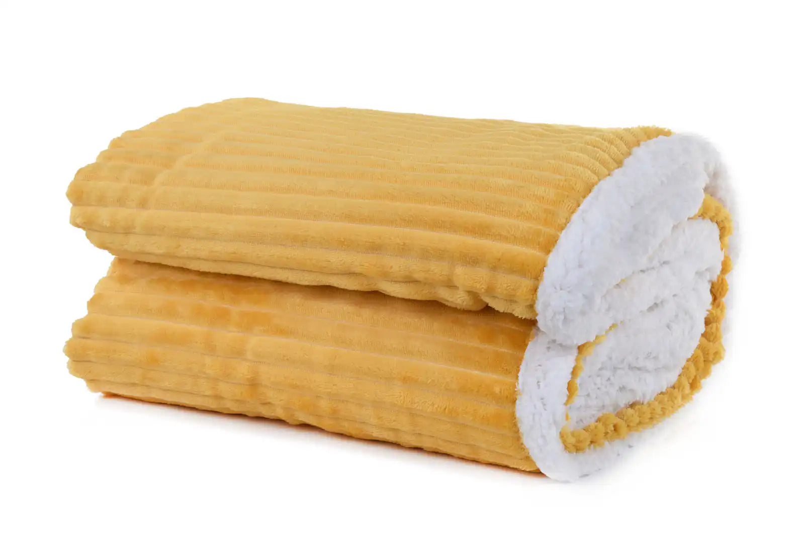 Striped Double Side Fleece/Sherpa Blanket (180 x 220)