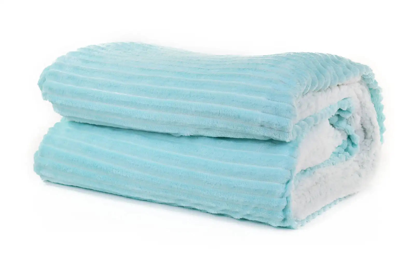 Striped Double Side Fleece/Sherpa Blanket (180 x 220)