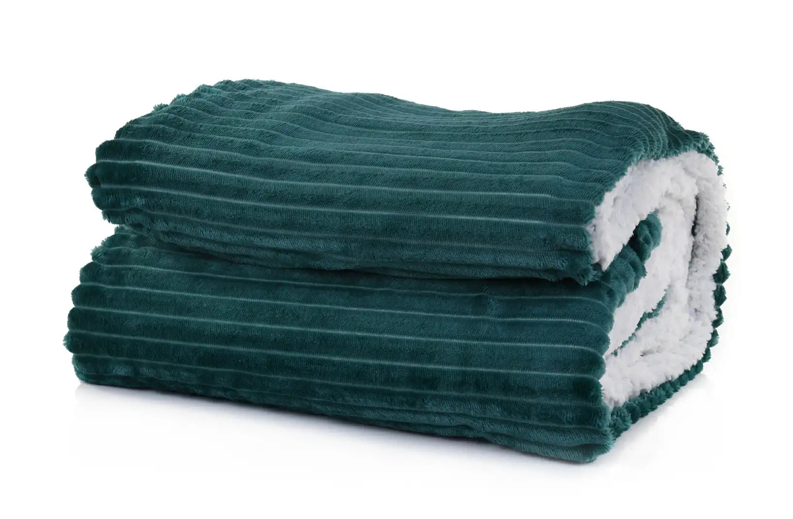 Striped Double Side Fleece/Sherpa Blanket (220 x 240)