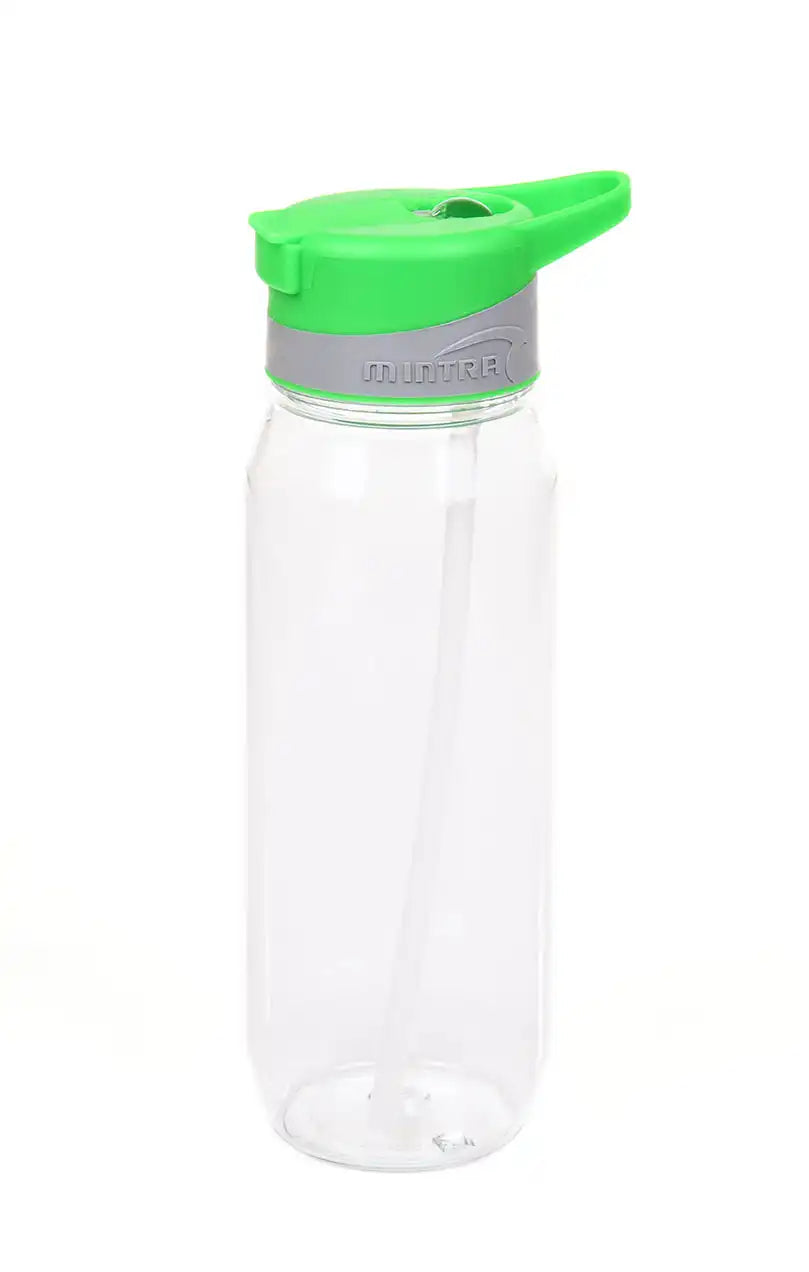 800 ml Transparent Water Bottle - with Straw