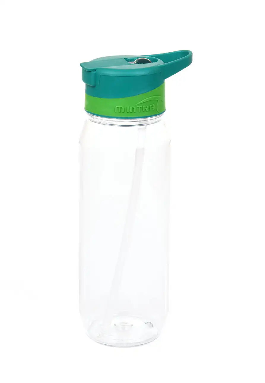 800 ml Transparent Water Bottle - with Straw