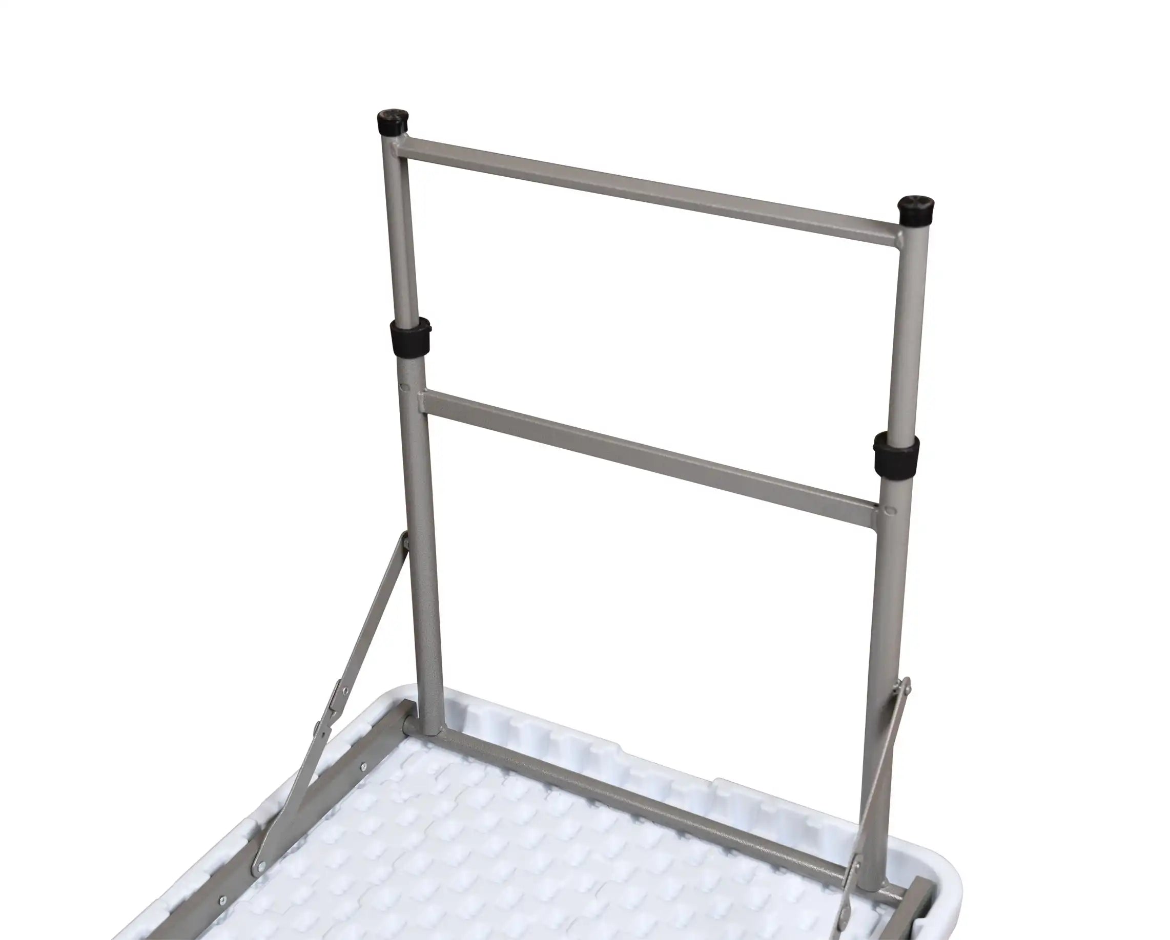 RF 122 White - Rectangular fold in half table 122 cm (Height Adjustable)