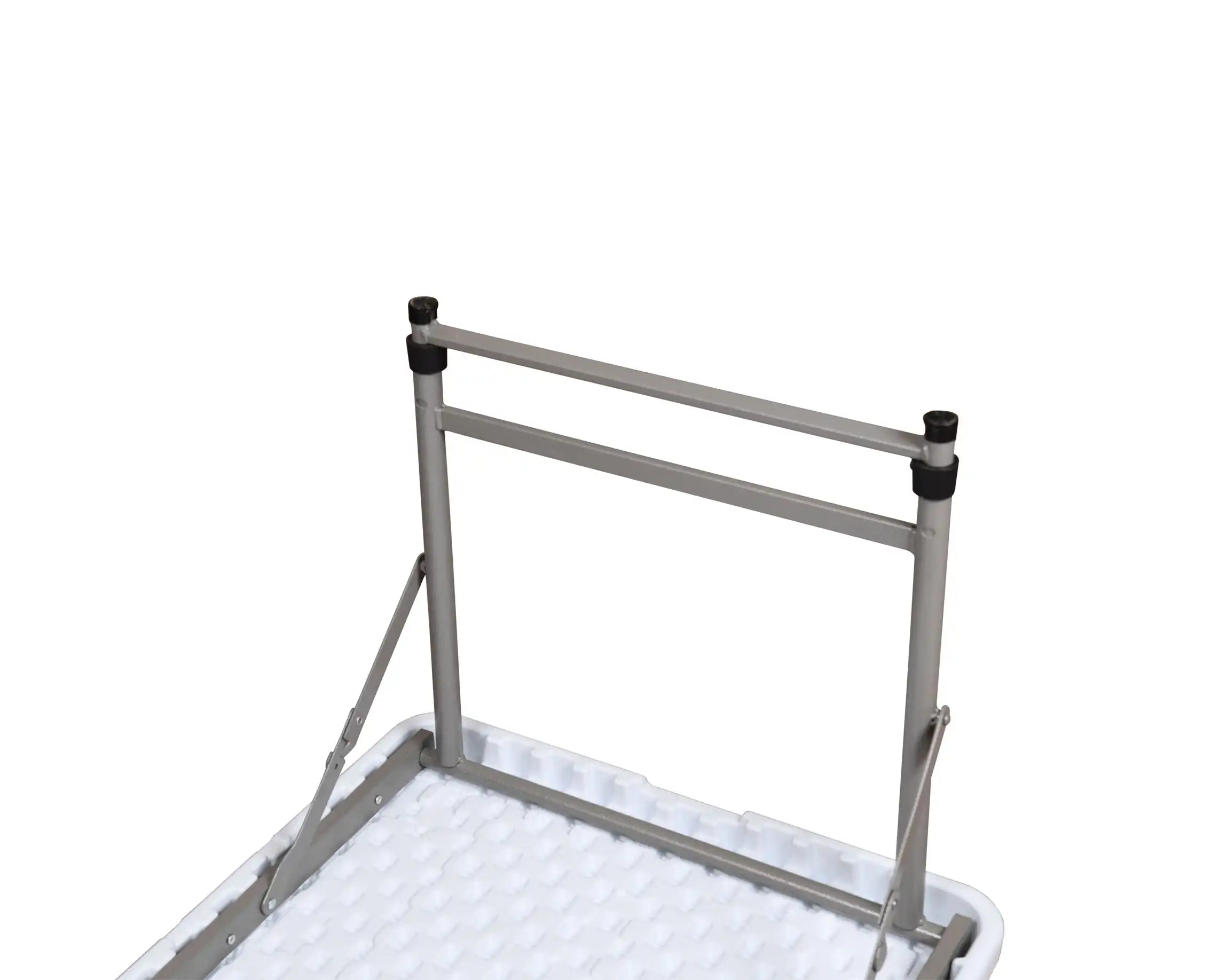 RF 122 White - Rectangular fold in half table 122 cm (Height Adjustable)