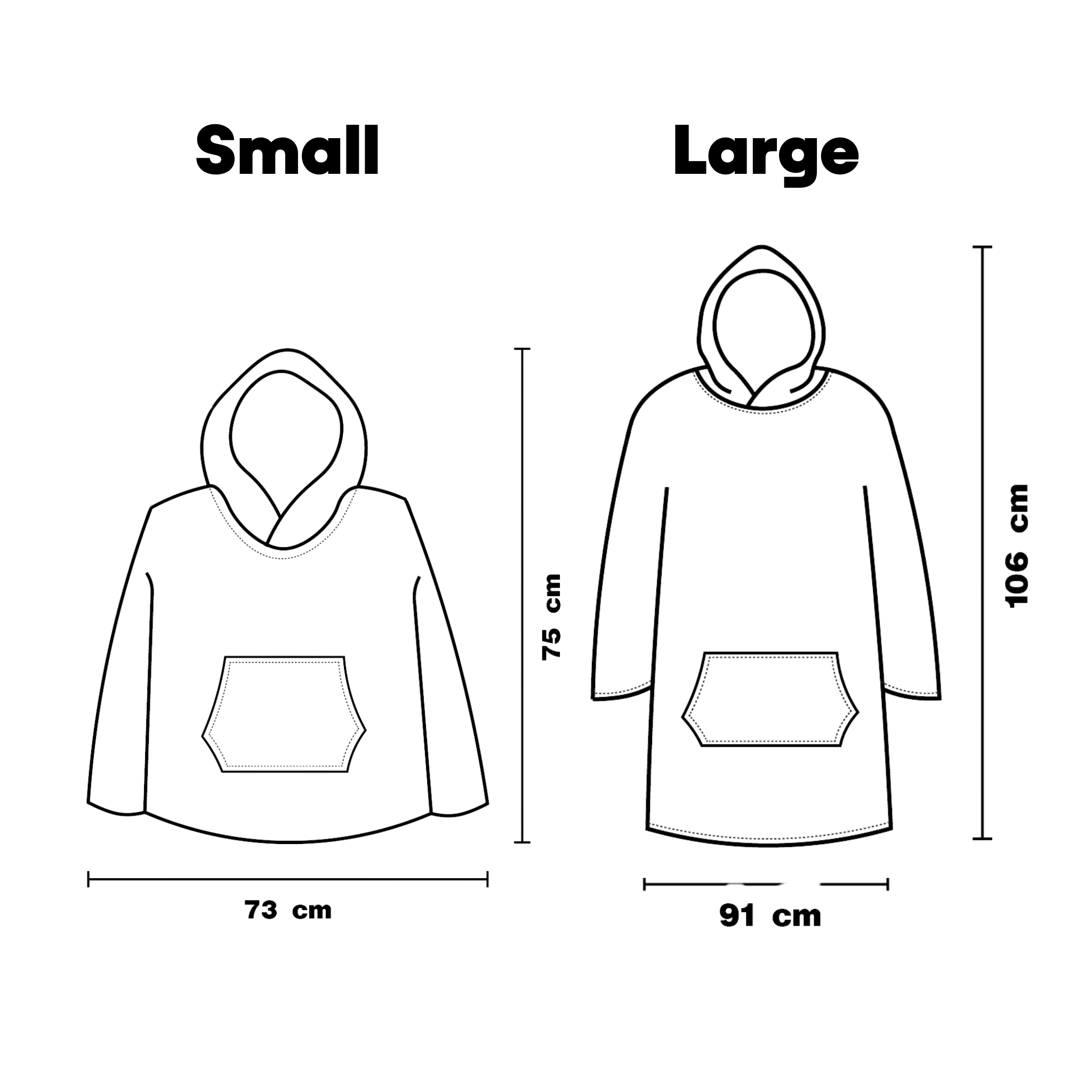 هودي unisex (متوفر بحجمين)