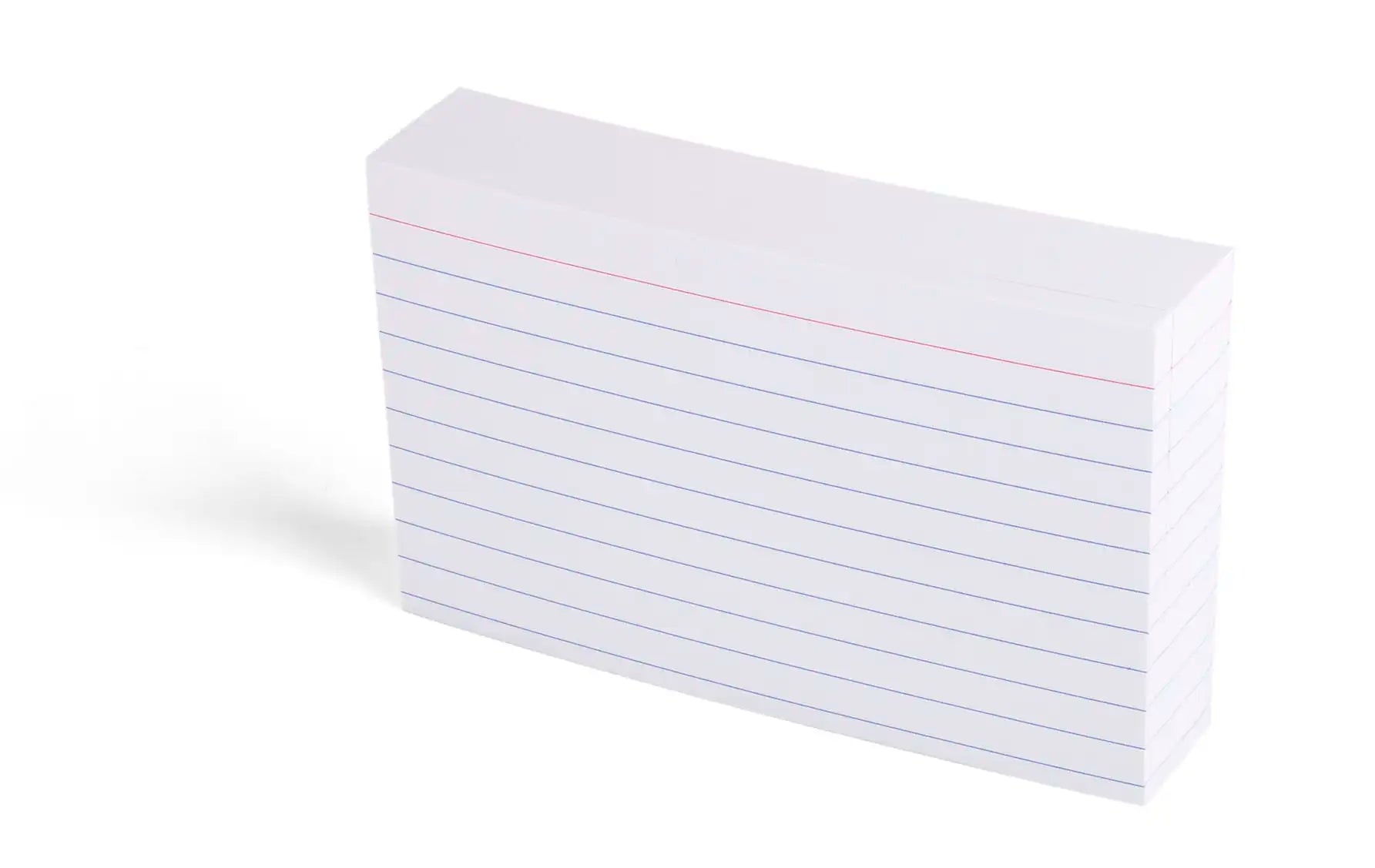 بطاقات الفهرسة - حزمة من 100 (7.6 سم × 12.6 سم)