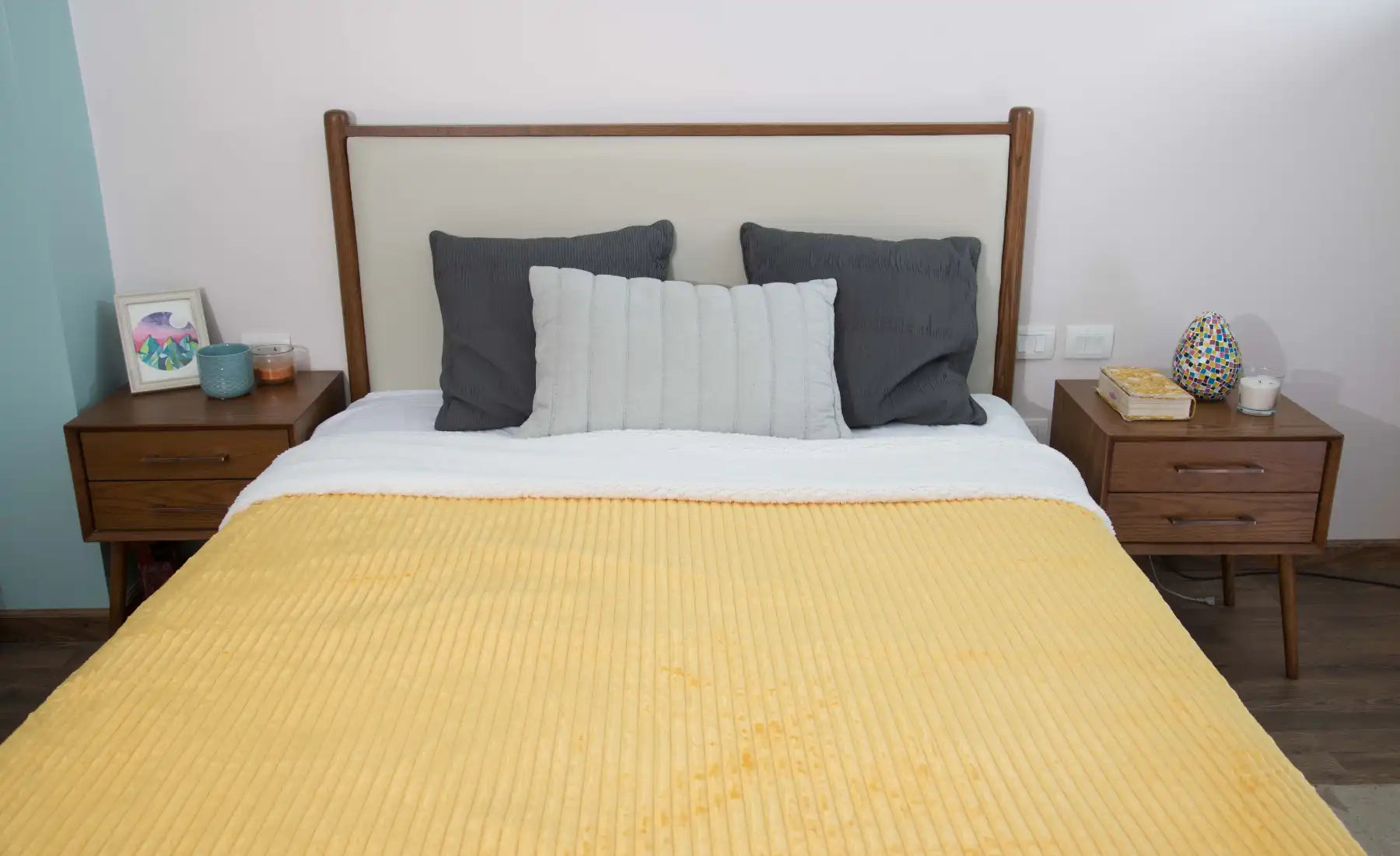 Striped Double Side Fleece/Sherpa Blanket (220 x 240)