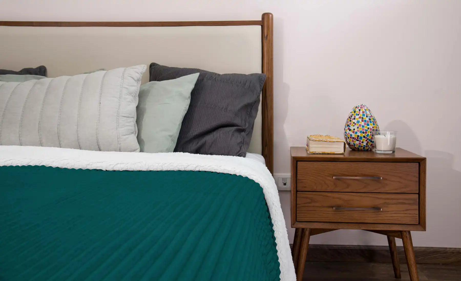 Striped Double Side Fleece/Sherpa Blanket (220 x 240)
