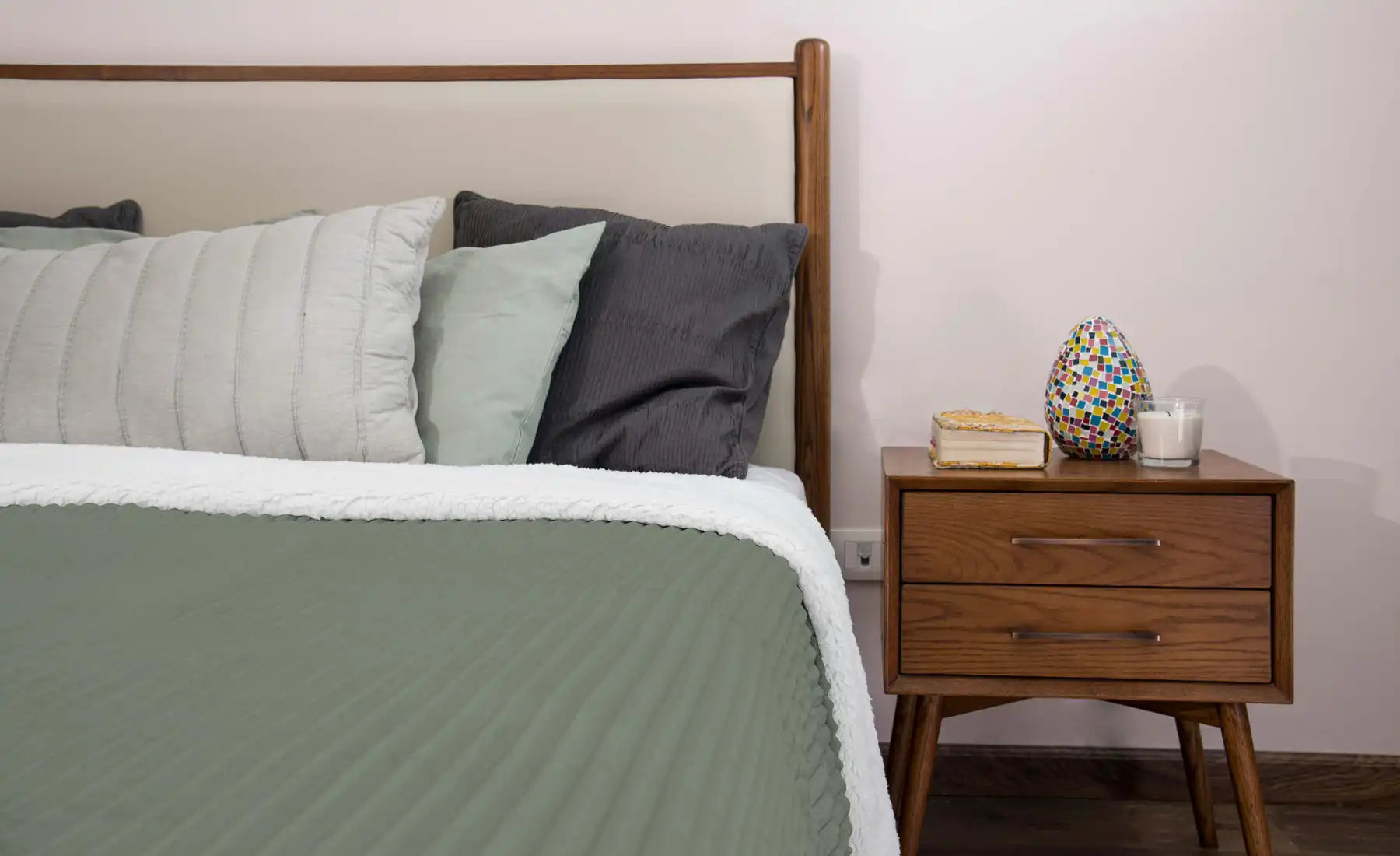 Striped Double Side Fleece/Sherpa Blanket (220 x 240)