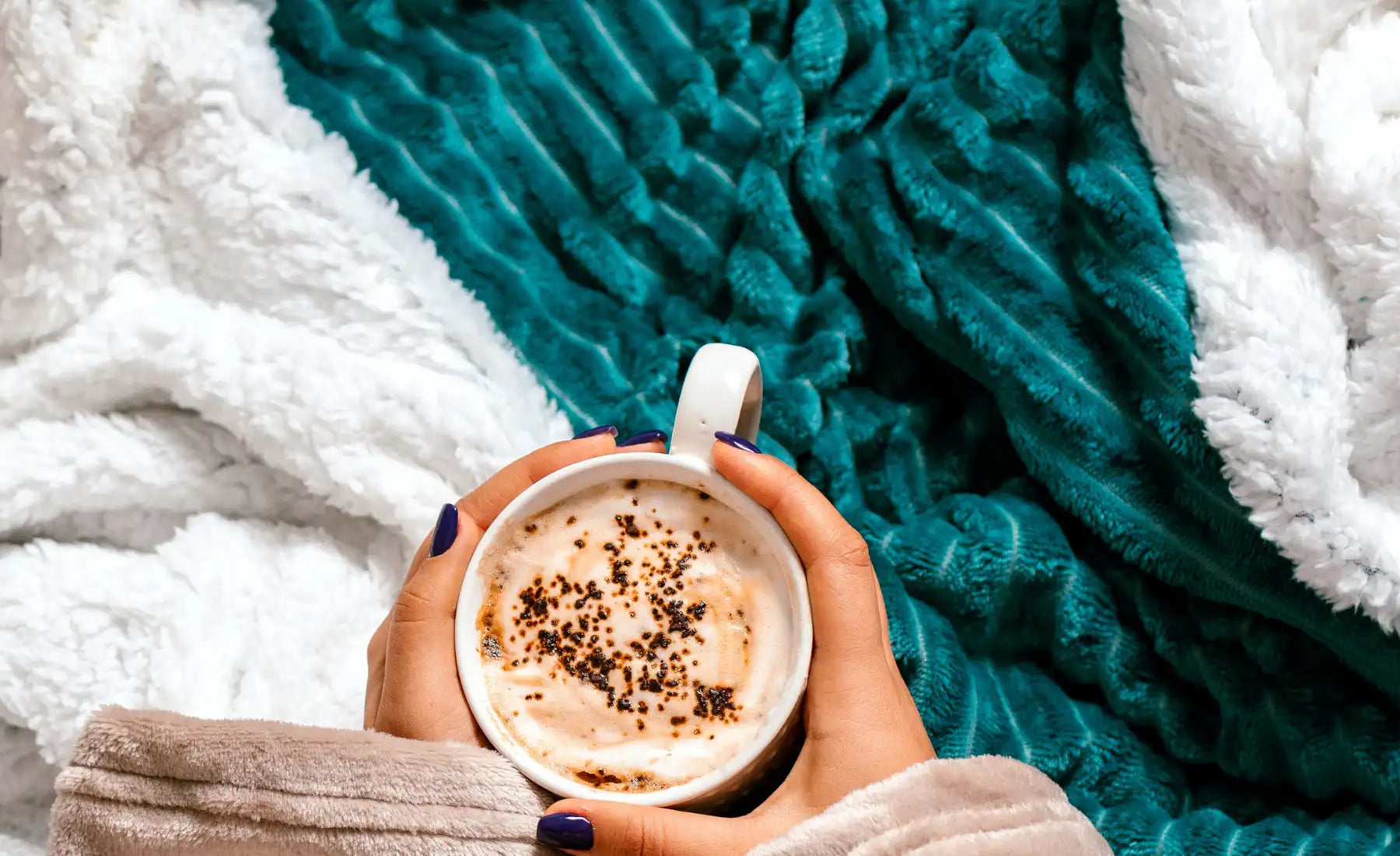 Striped Double Side Fleece/Sherpa Blanket (180 x 220)