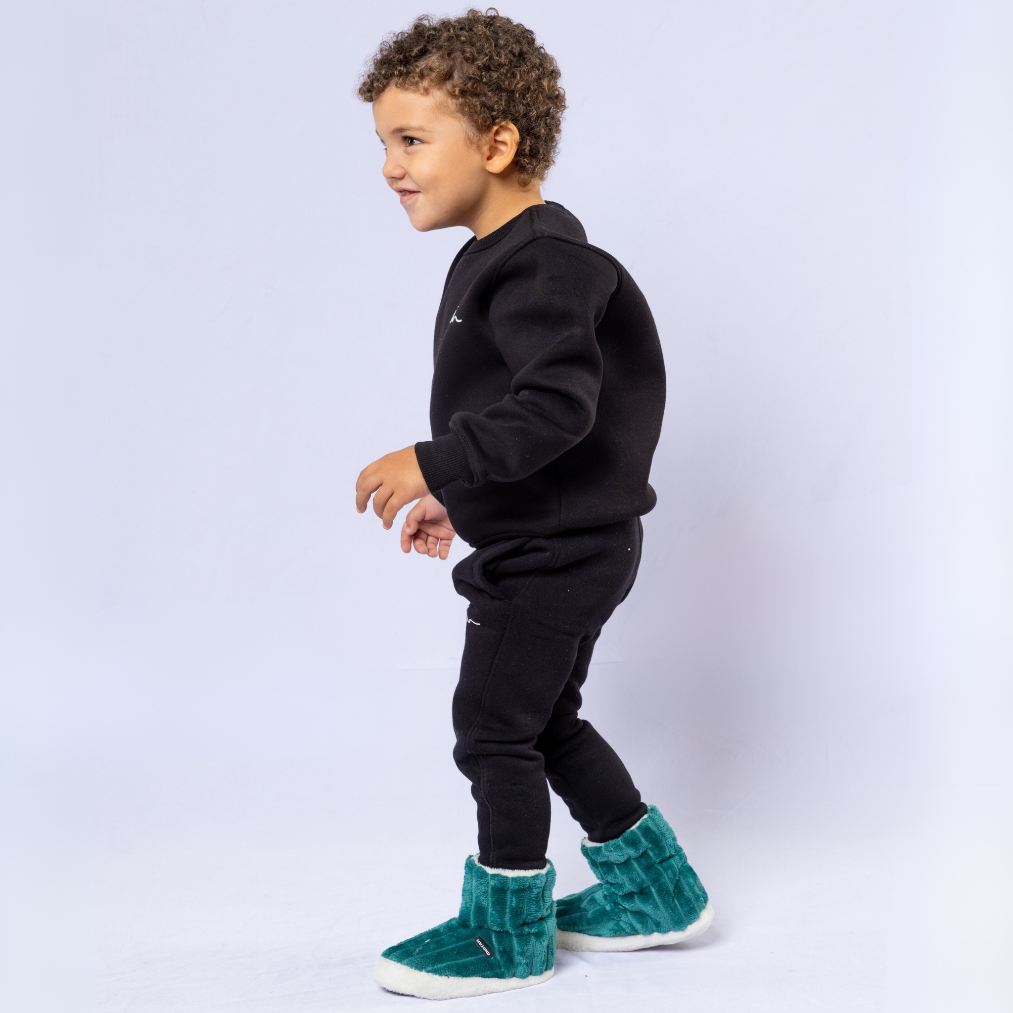 Striped Huggy Winter Boots- Kids