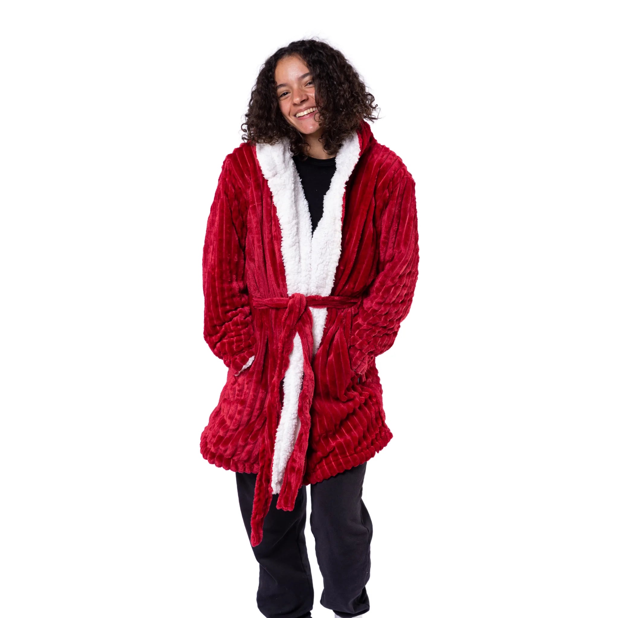 Striped Sherpa Robe