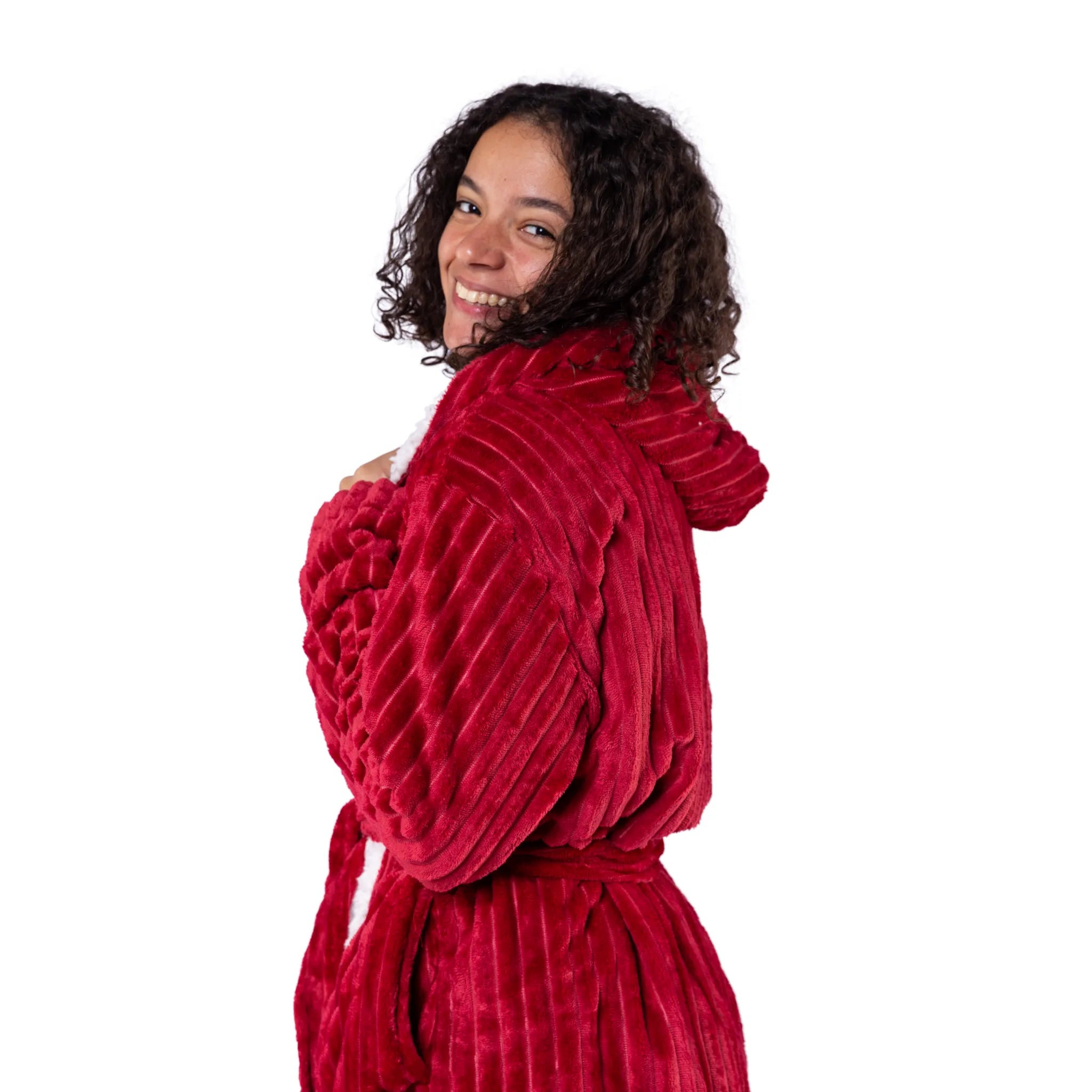 Striped Sherpa Robe