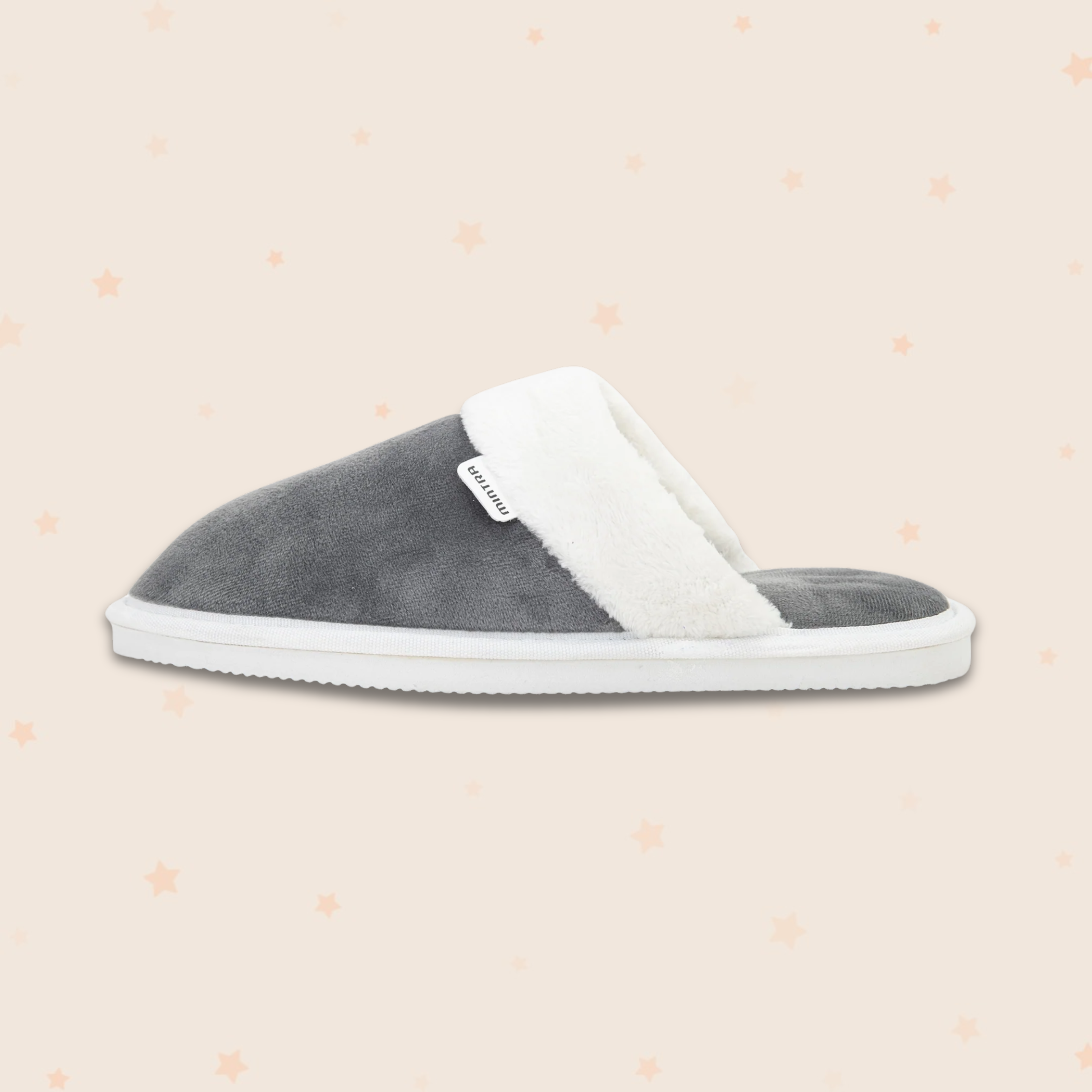 Plain with Fur Winter Slipper - Men
