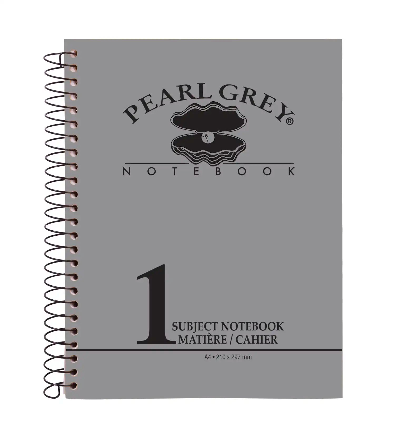 One Subject A4 Notebook Pearl Grey (96/144/192 Sheets)