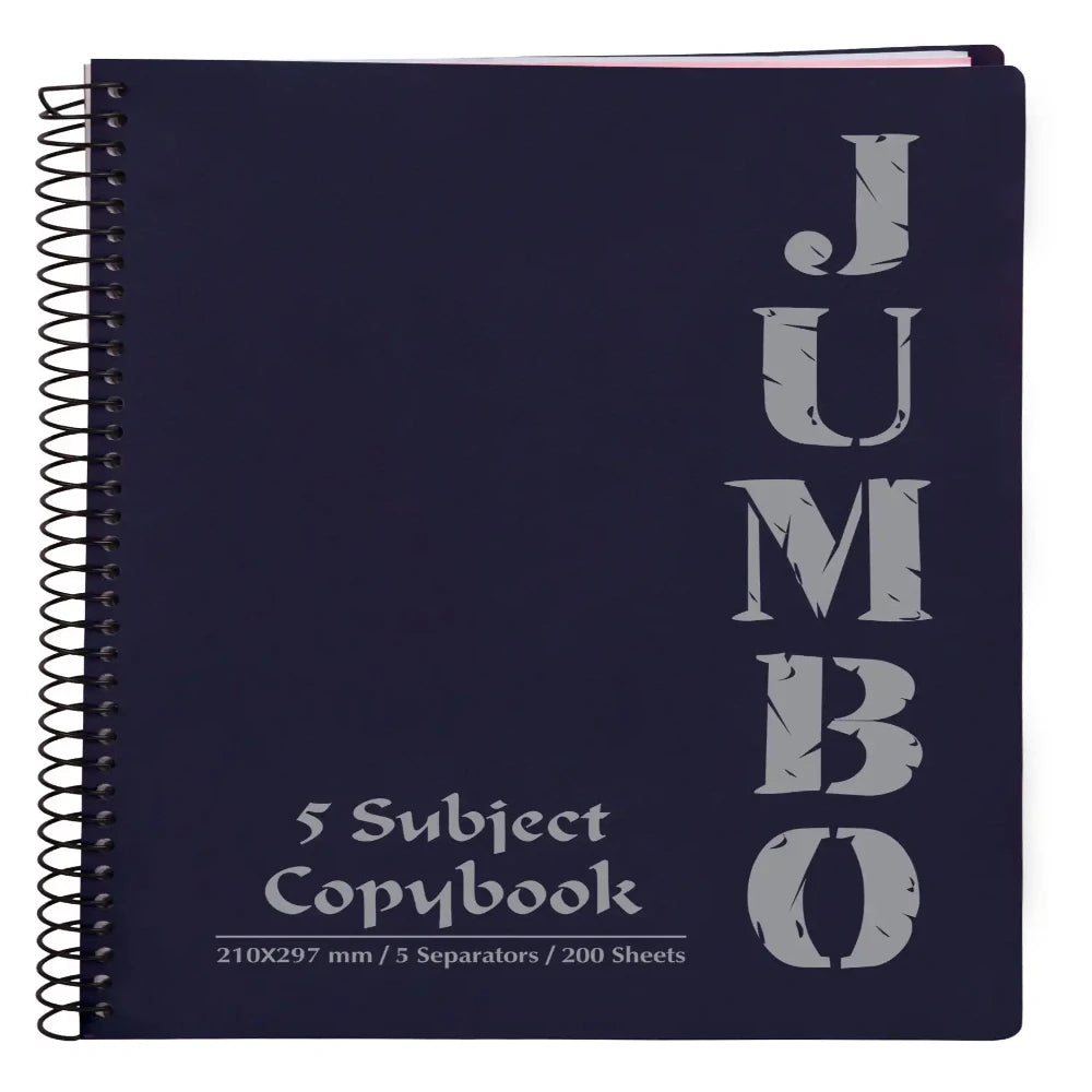 A4 Jumbo Notebook Dark Blue ( 3, 5 Subjects )