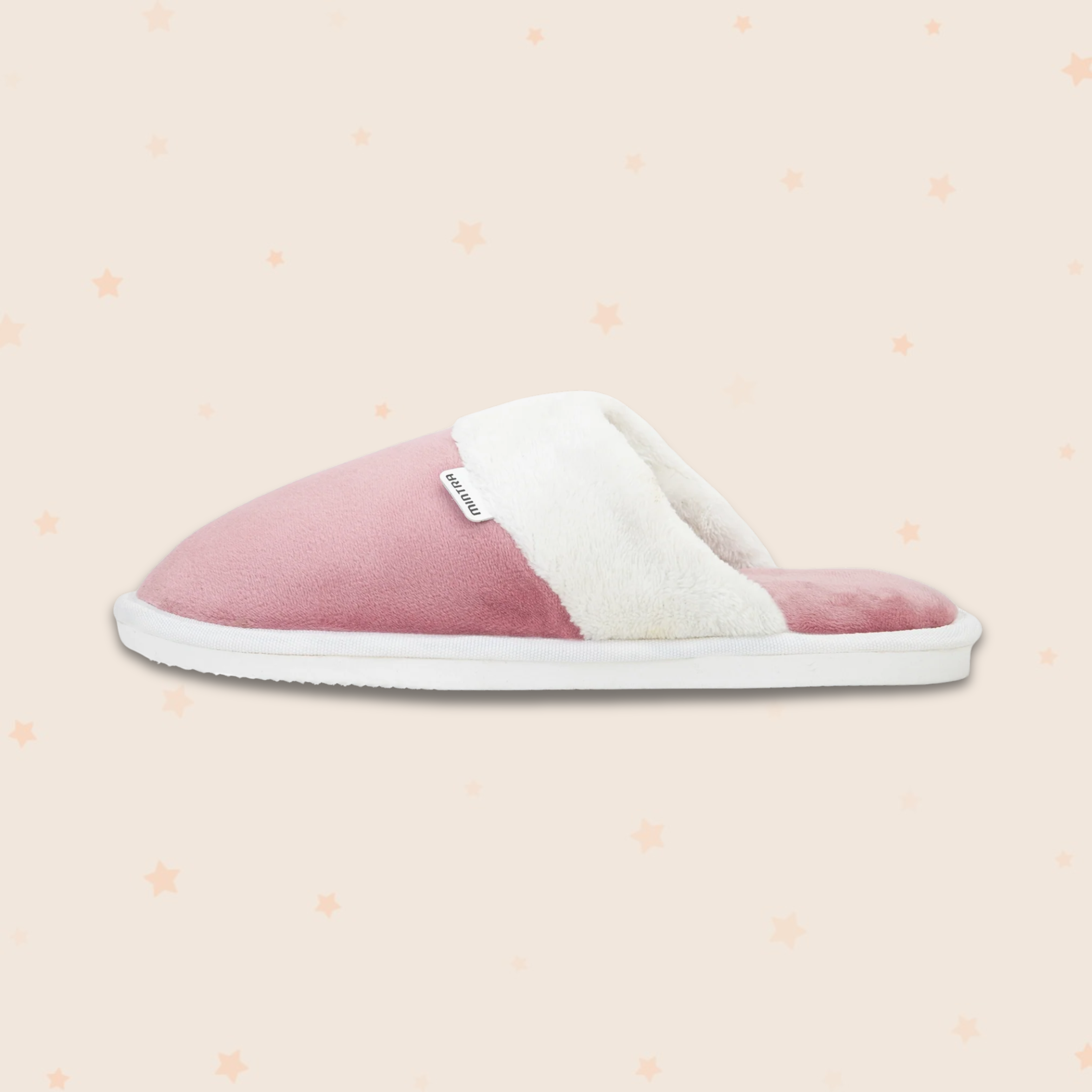 Plain with Fur Winter Slipper - Women