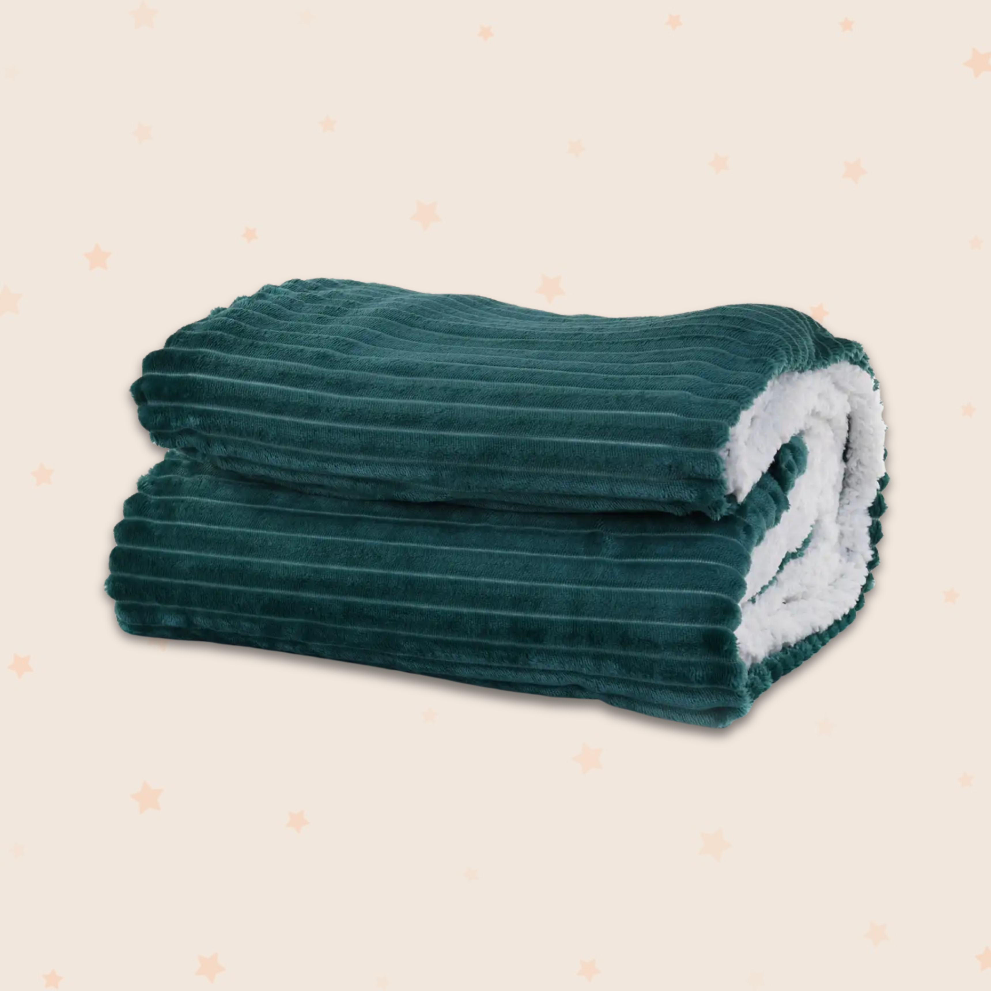 Striped Double Side Fleece/Sherpa Blanket (180 x 220)