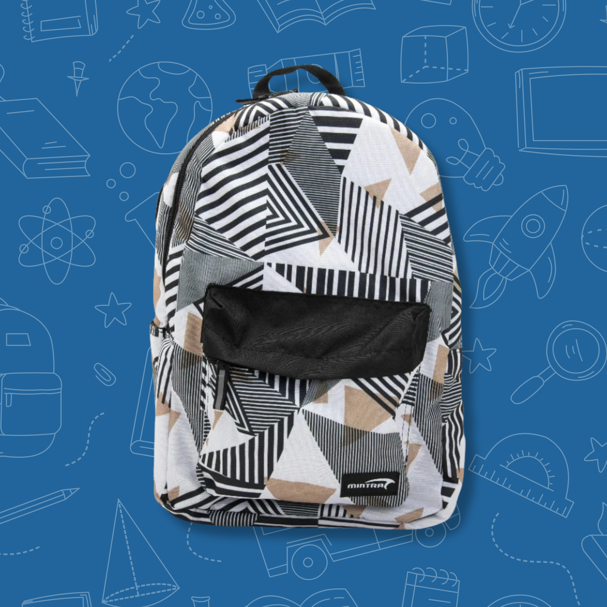Geometric Daypack with pockets 30L (Includes Laptop Compartment