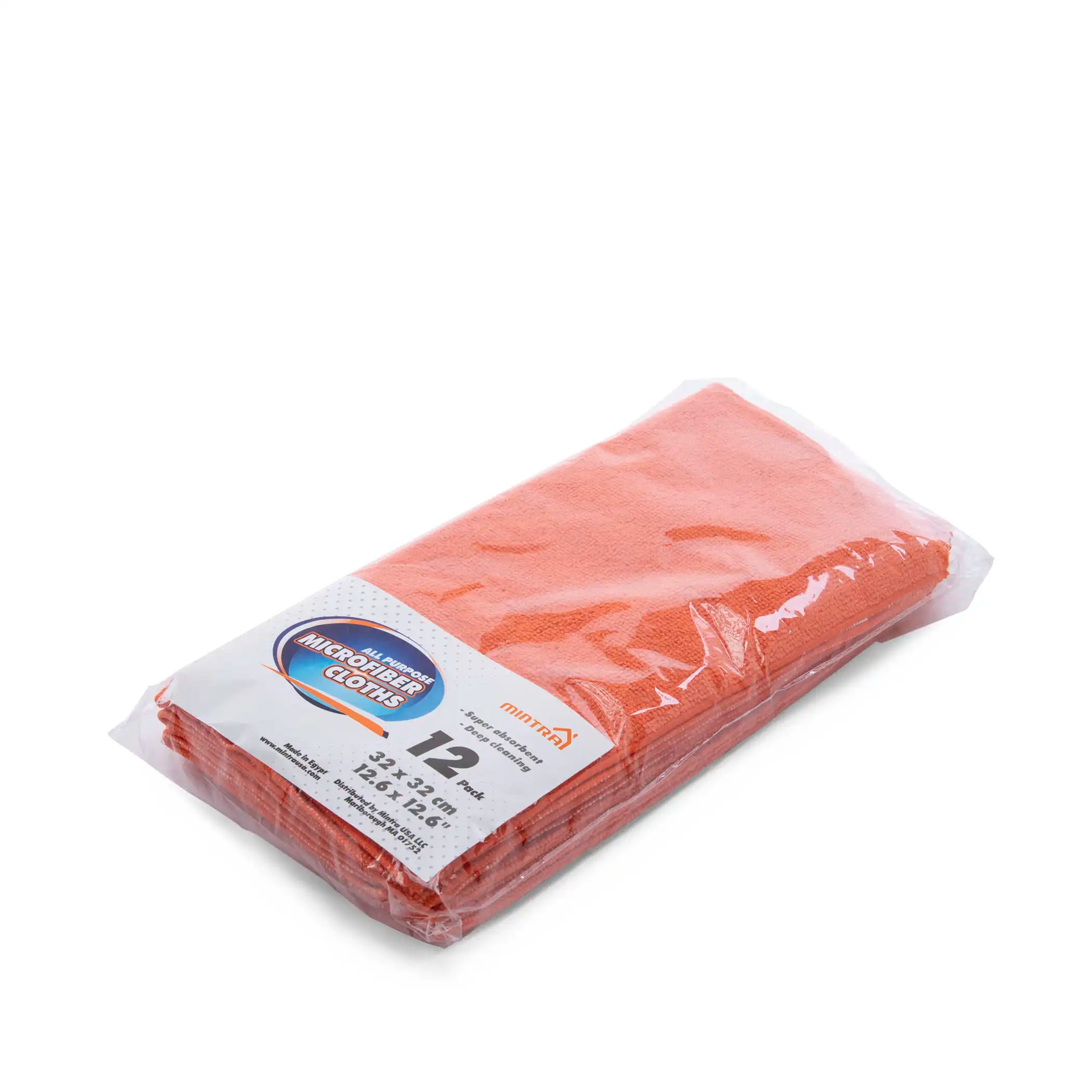 Multi Purpose Microfiber Cleaning Towel (Orange)