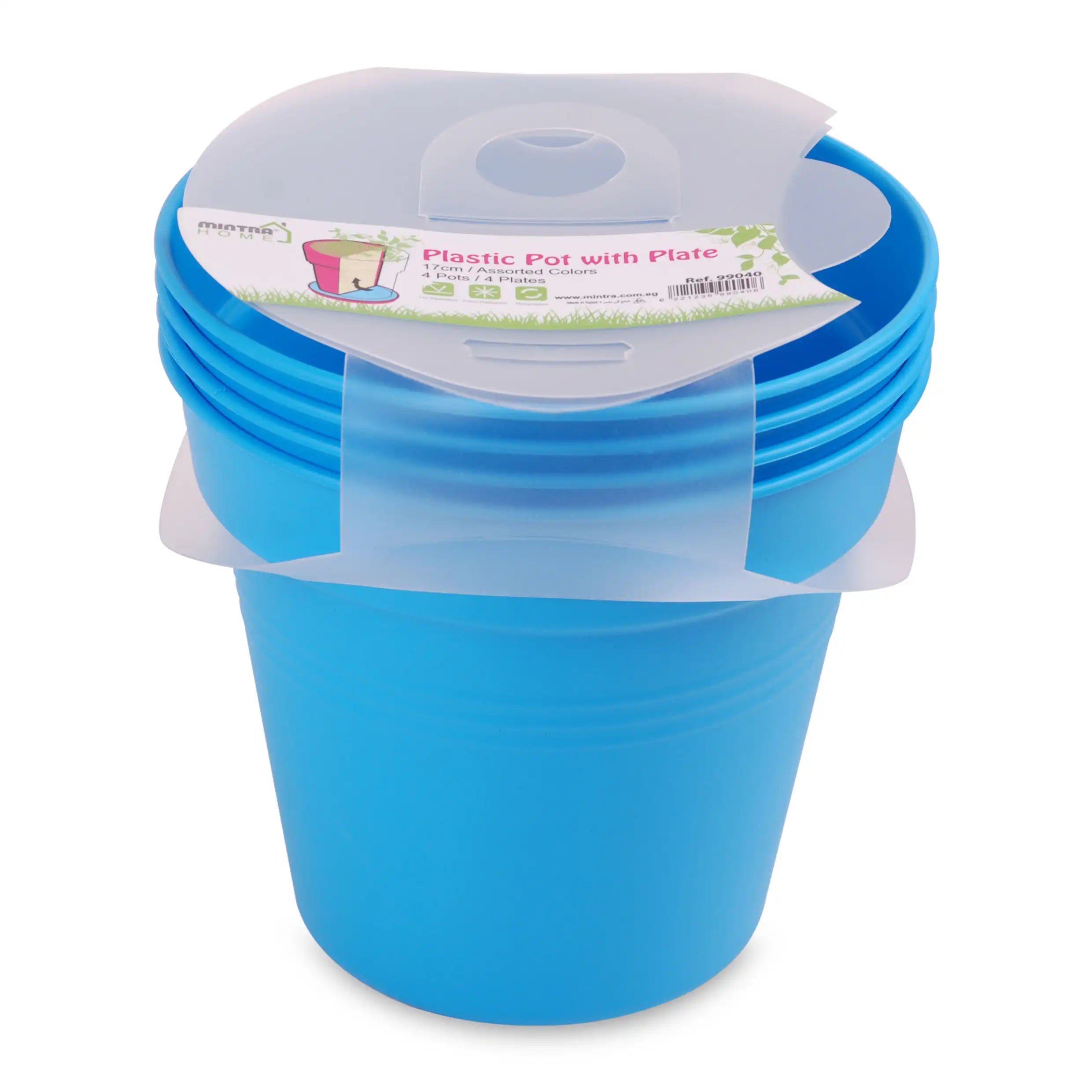 Round Pot 13 cm (Pack of 4)