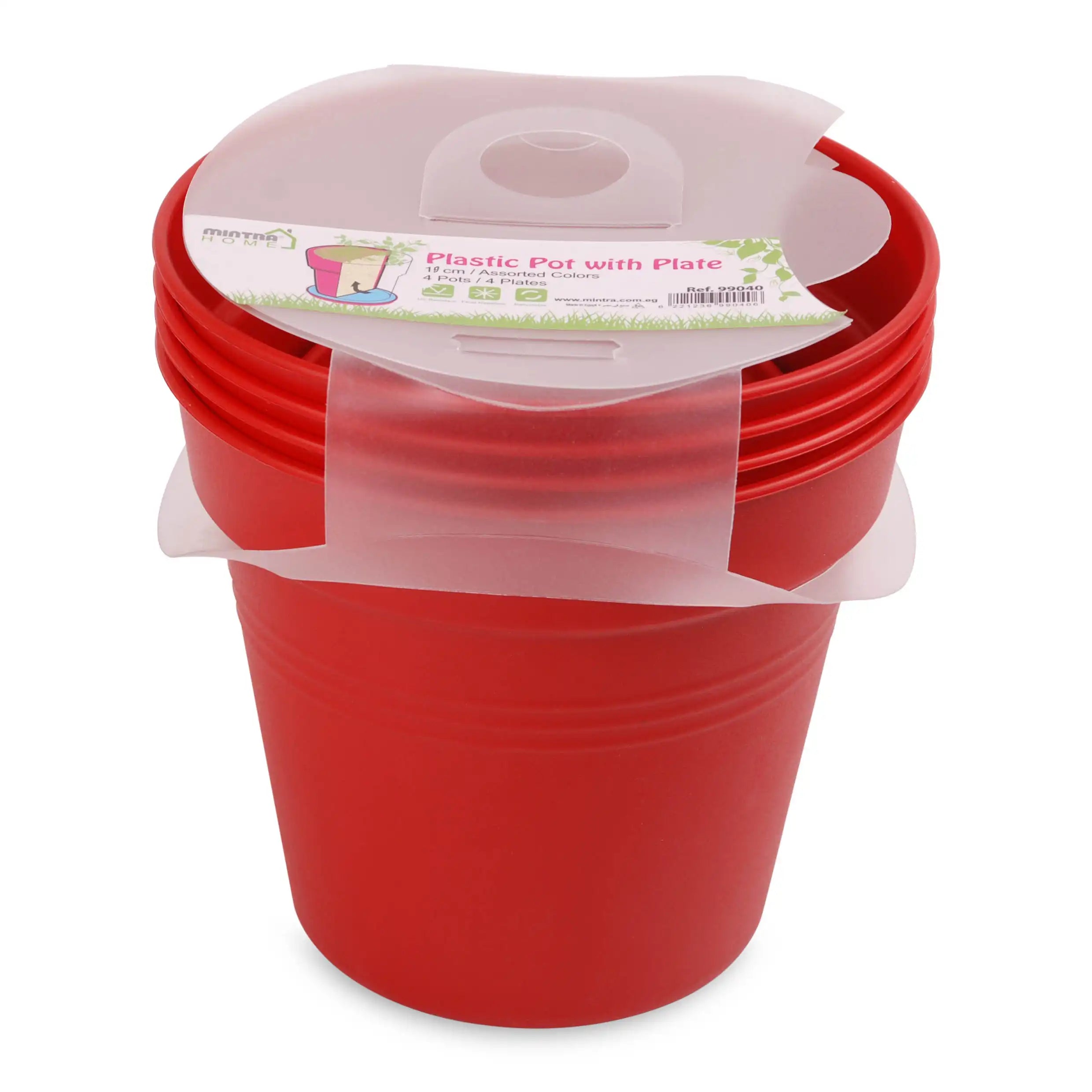 Round Pot 13 cm (Pack of 4)