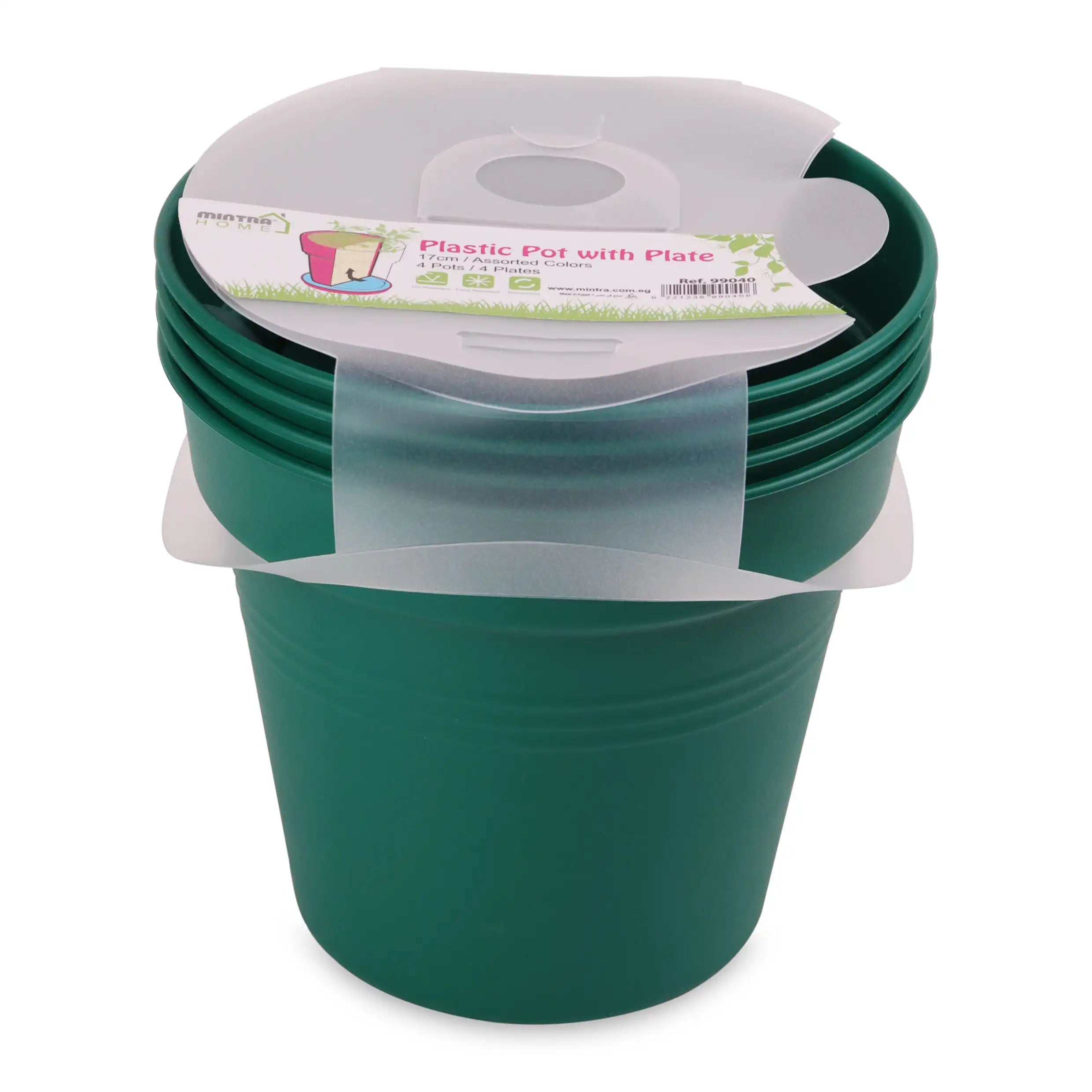 Round Pot 13 cm (Pack of 4)