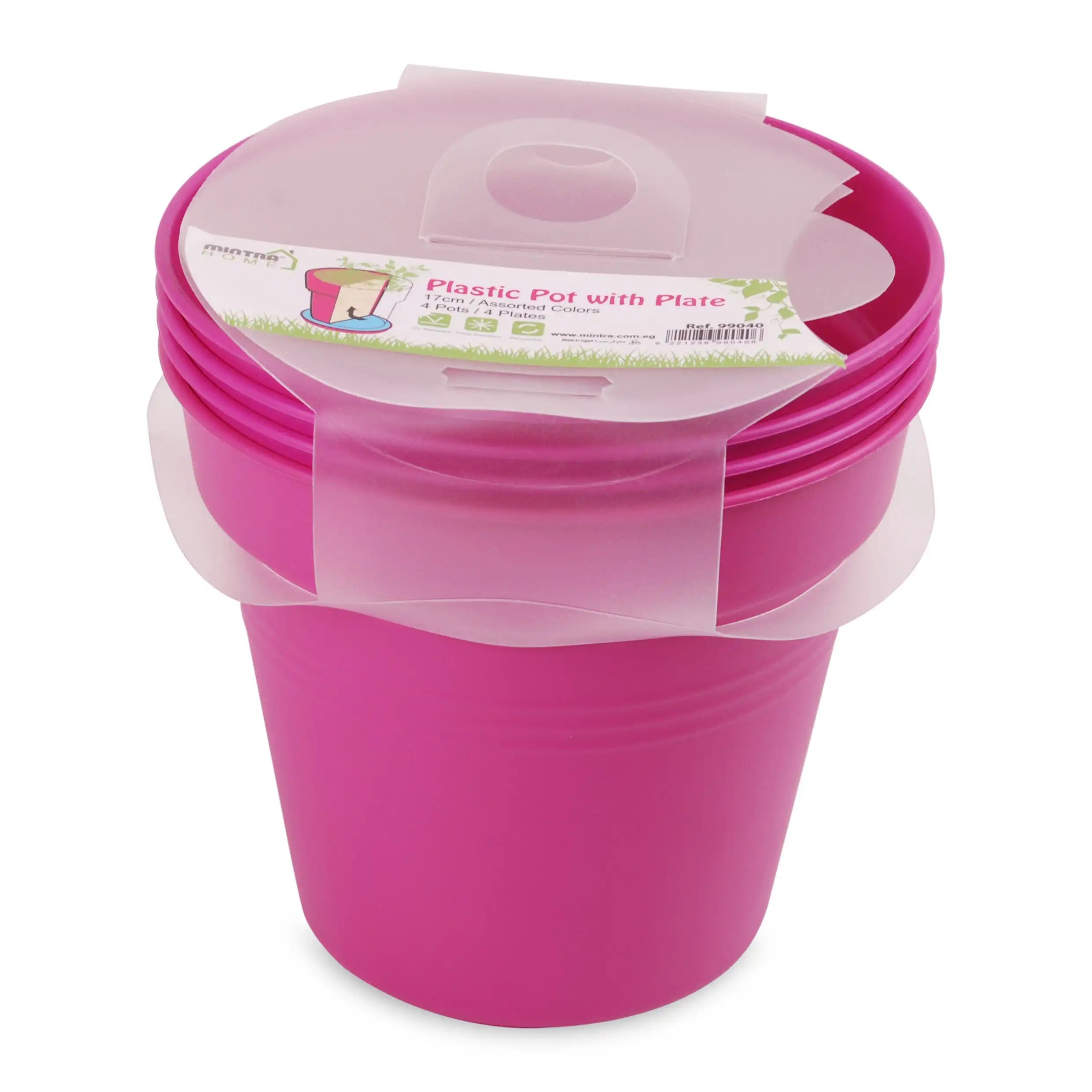 Round Pot 13 cm (Pack of 4)