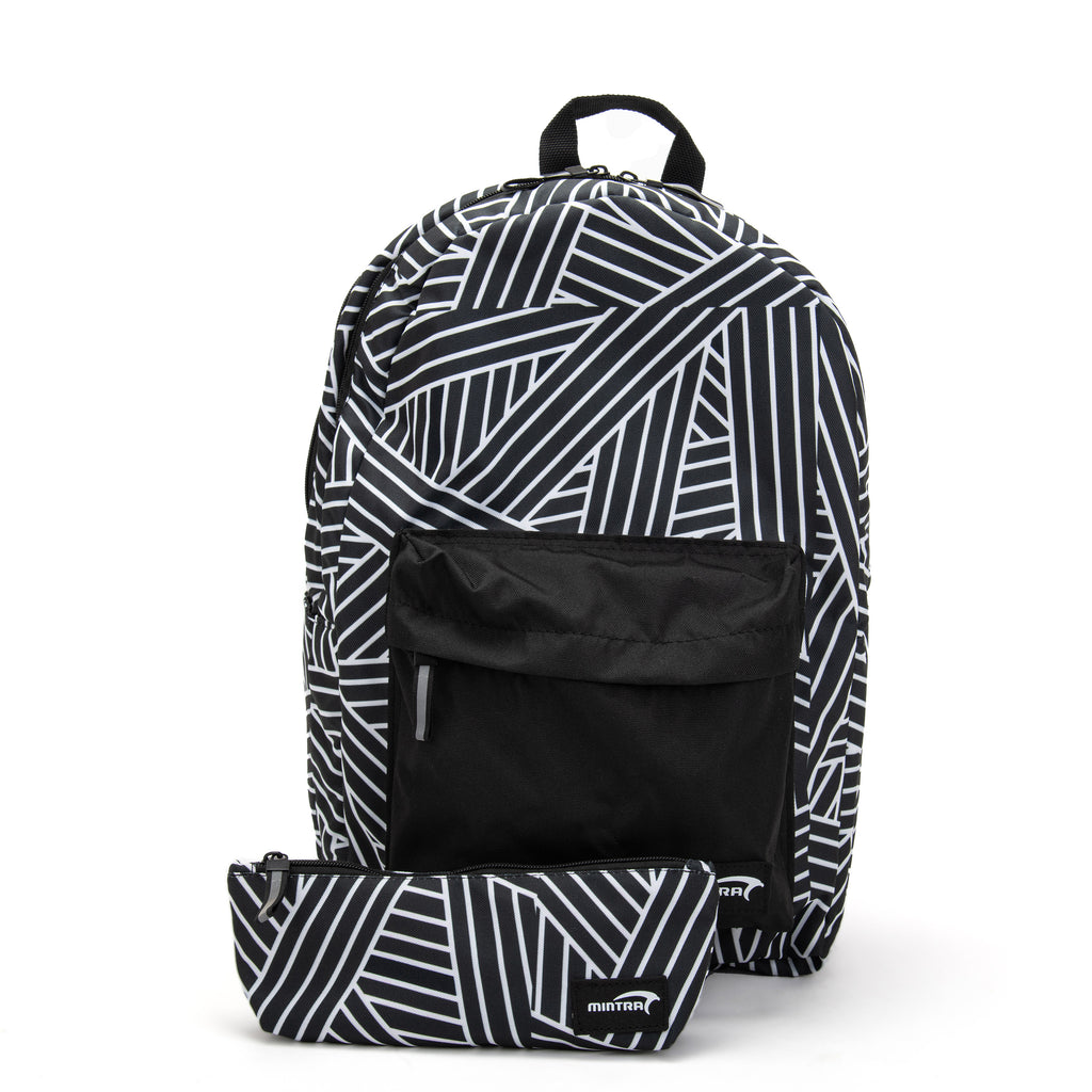 Geometric Daypack 24L (Includes Laptop Compartment and pencil case)
