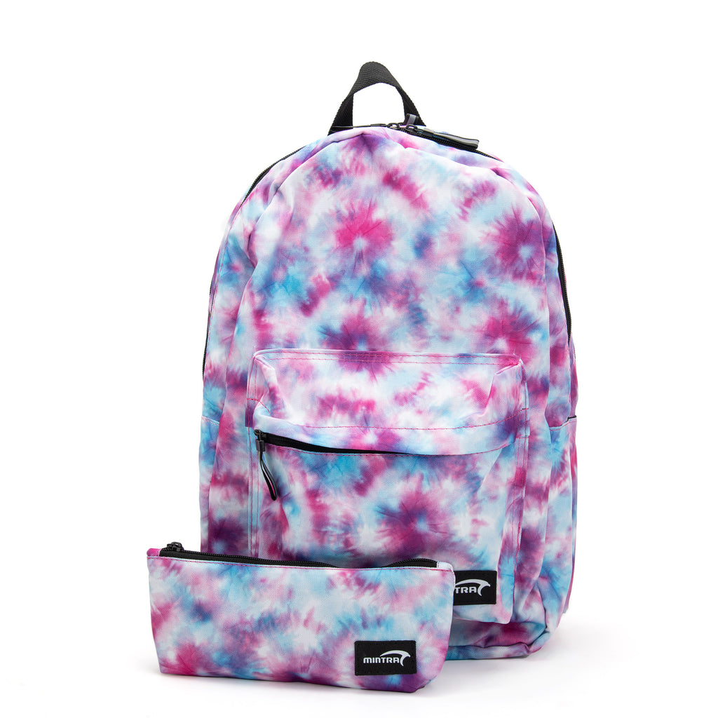 Tie-Dye Daypack 24L (Includes Laptop Compartment and pencil case)