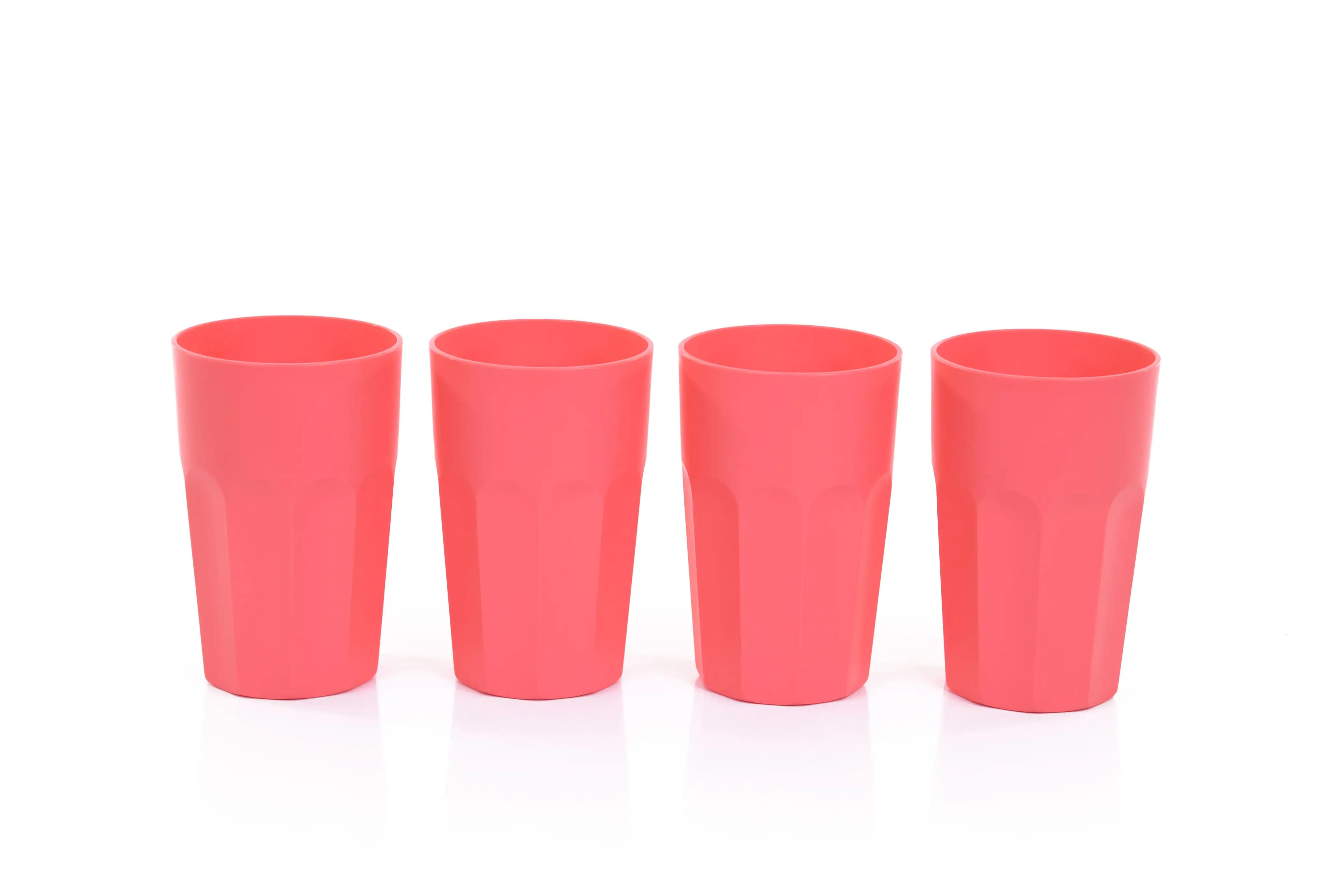 Unbreakable Plastic Cup 330 ml (Pack of 4)