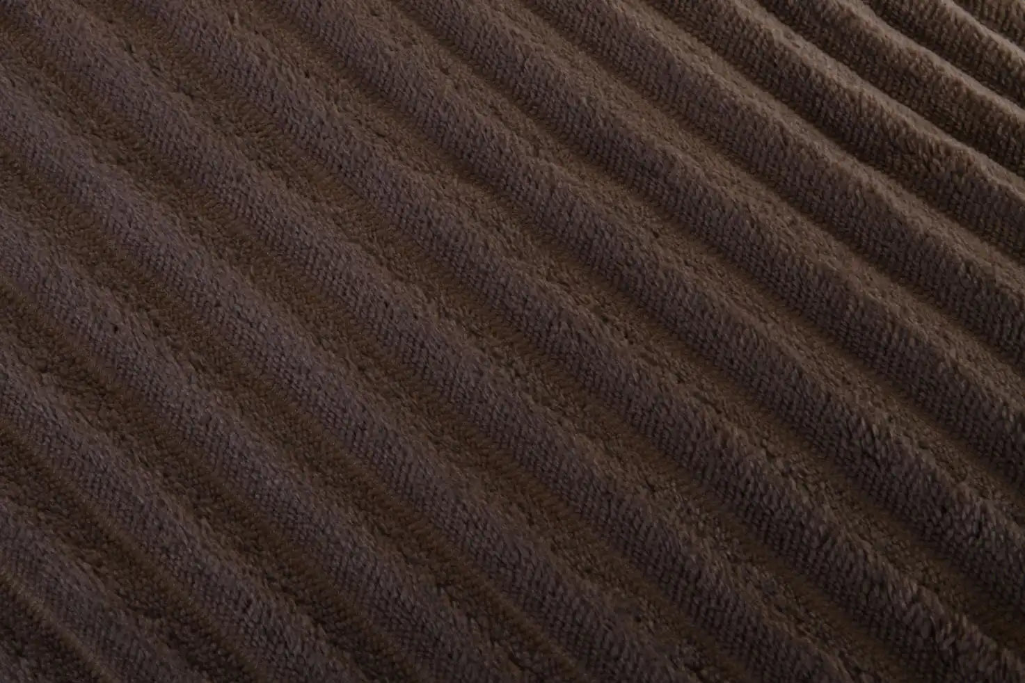 بطانية مخططة من المايكروفايبر/الشيربا مزدوجة الجوانب (180 × 220)