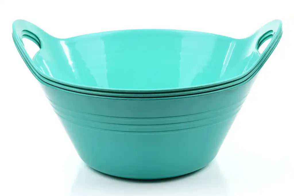 Small Plastic Bowls with Handles (pack of 3)