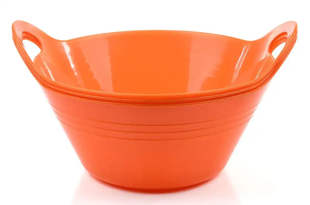 Small Plastic Bowls with Handles (pack of 3)