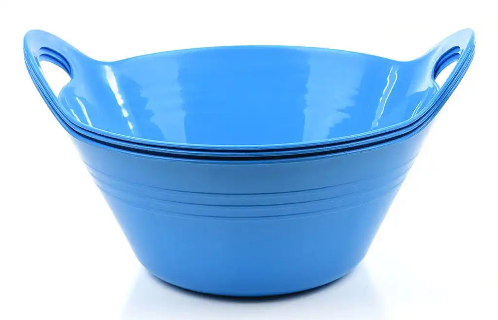 Small Plastic Bowls with Handles (pack of 3)