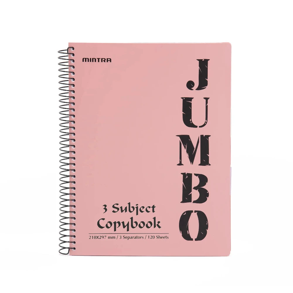 A4 Jumbo Notebook Salmon ( 3, 4, 5, 6 Subjects )