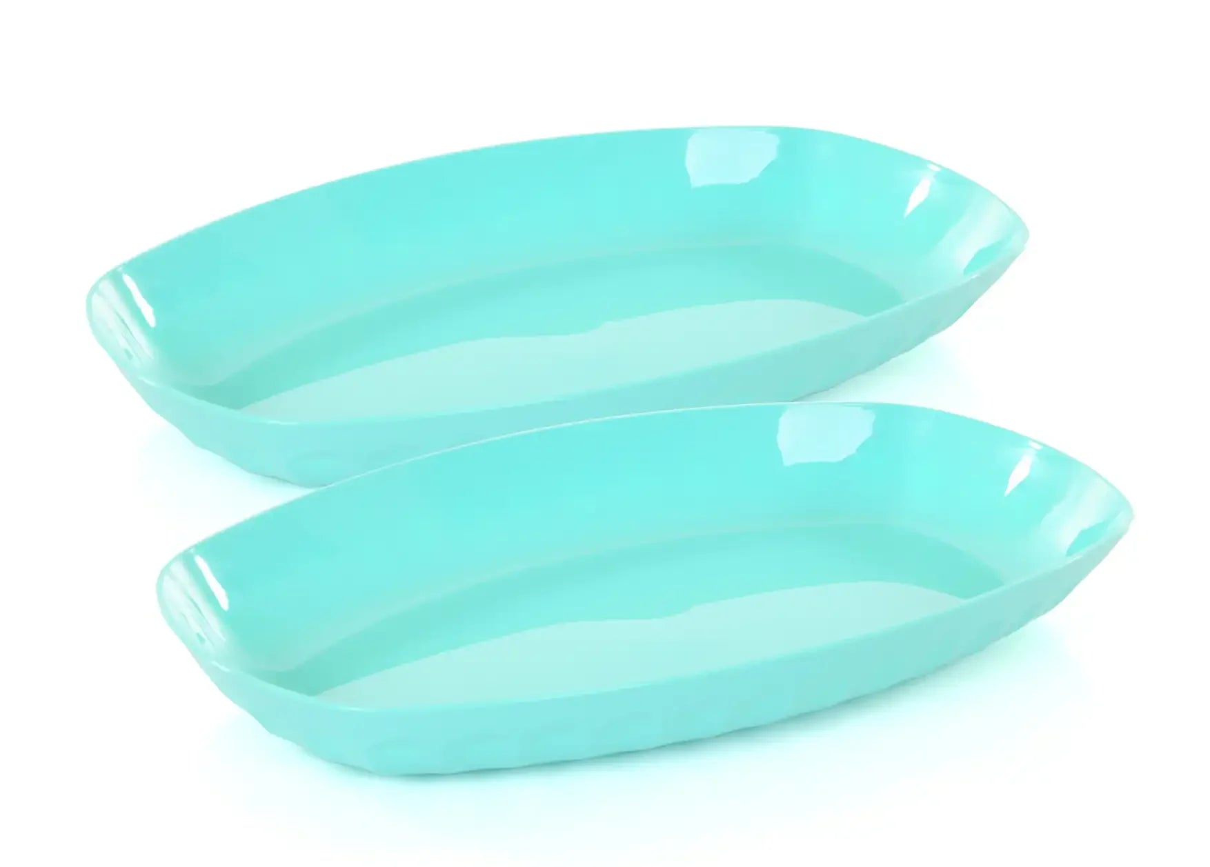 Unbreakable Oval Serving Tray (Pack of 2)