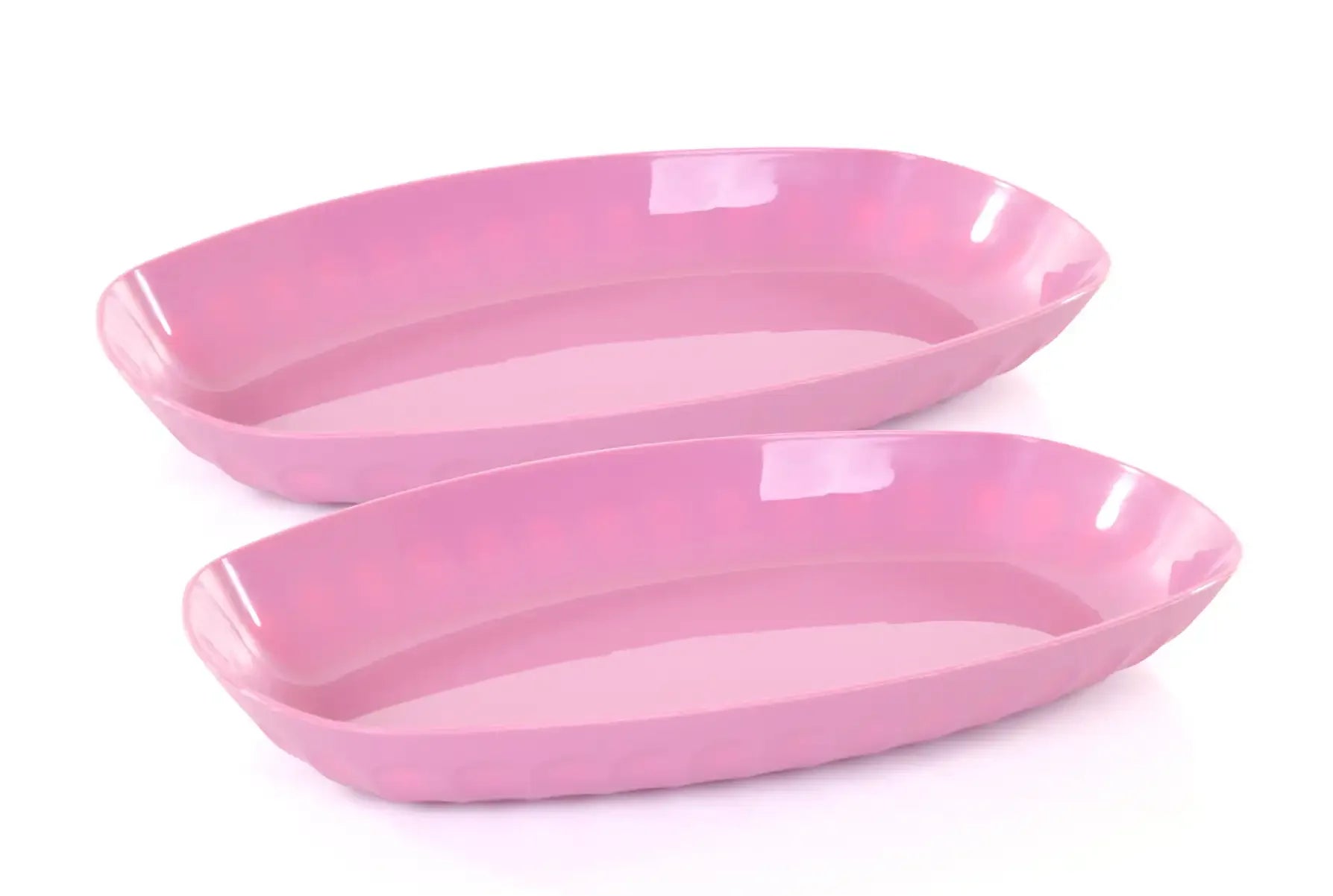 Unbreakable Oval Serving Tray (Pack of 2)