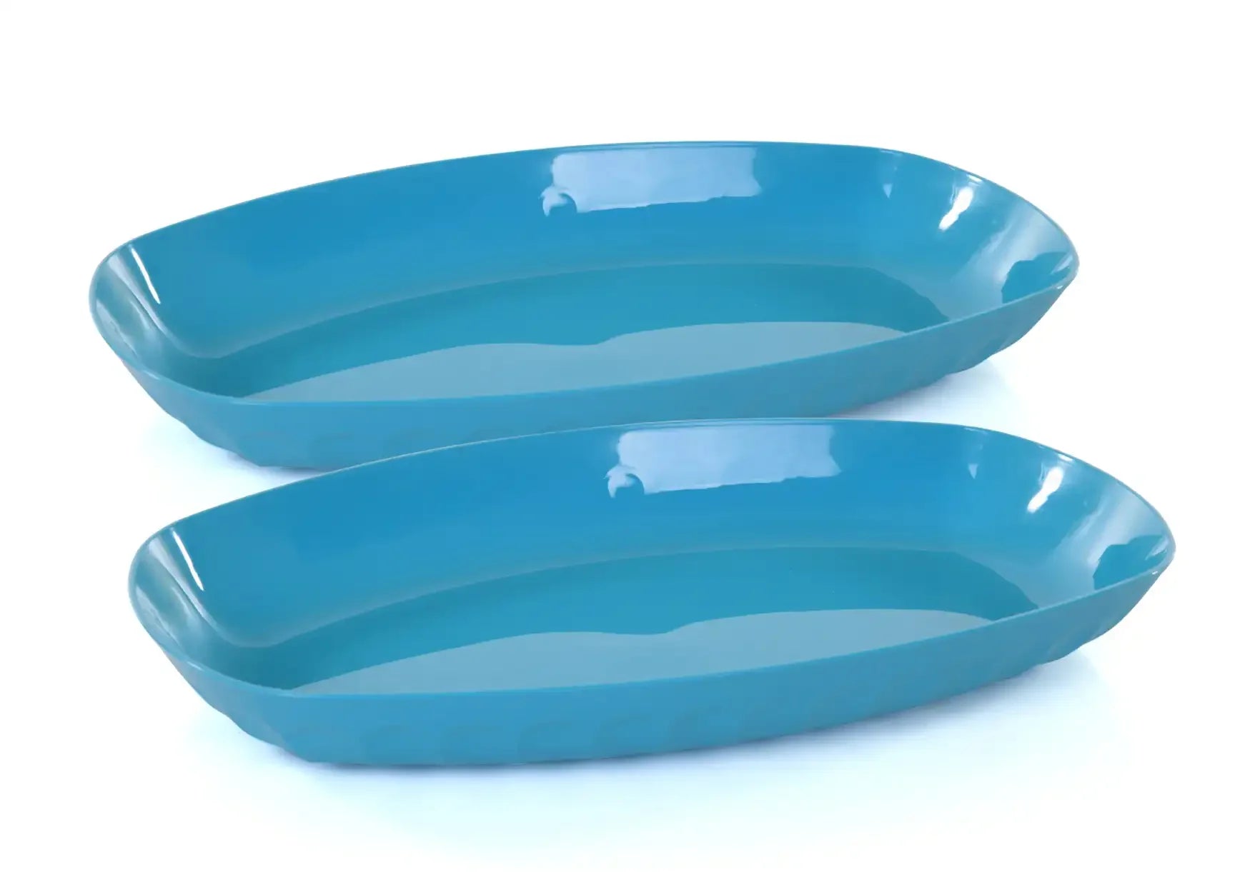 Unbreakable Oval Serving Tray (Pack of 2)