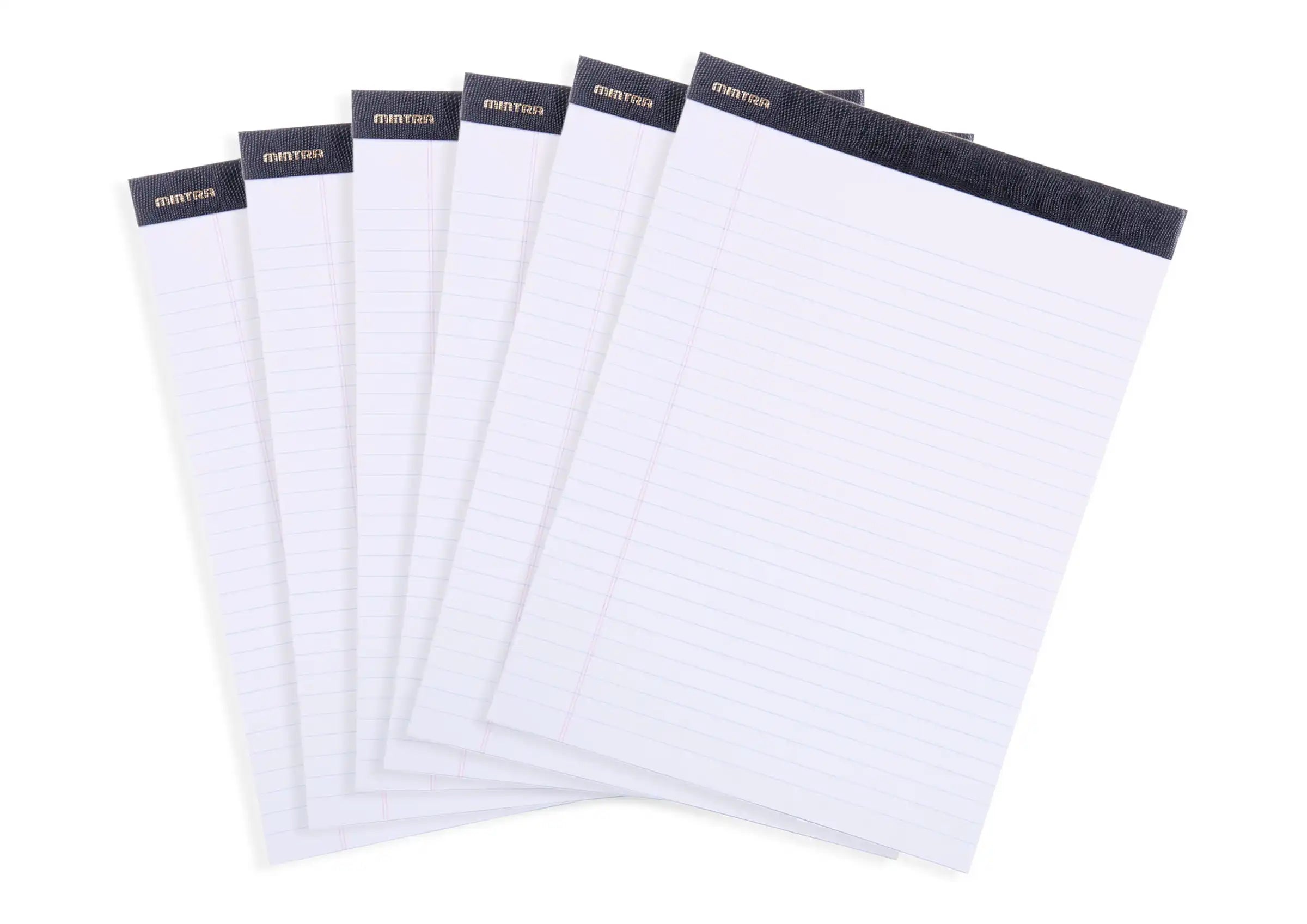 White Premium Pad (6 Pack) Wide Ruling