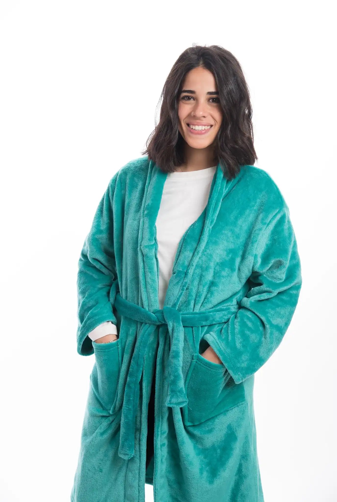 Fleece Robe ( M , L , XL )