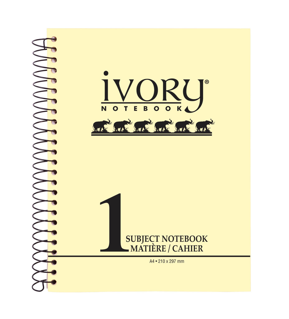 One Subject A4 Notebook Ivory (96, 144, 192 Sheets)