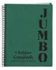 A4 Jumbo Notebook Green ( 3, 5 Subjects )